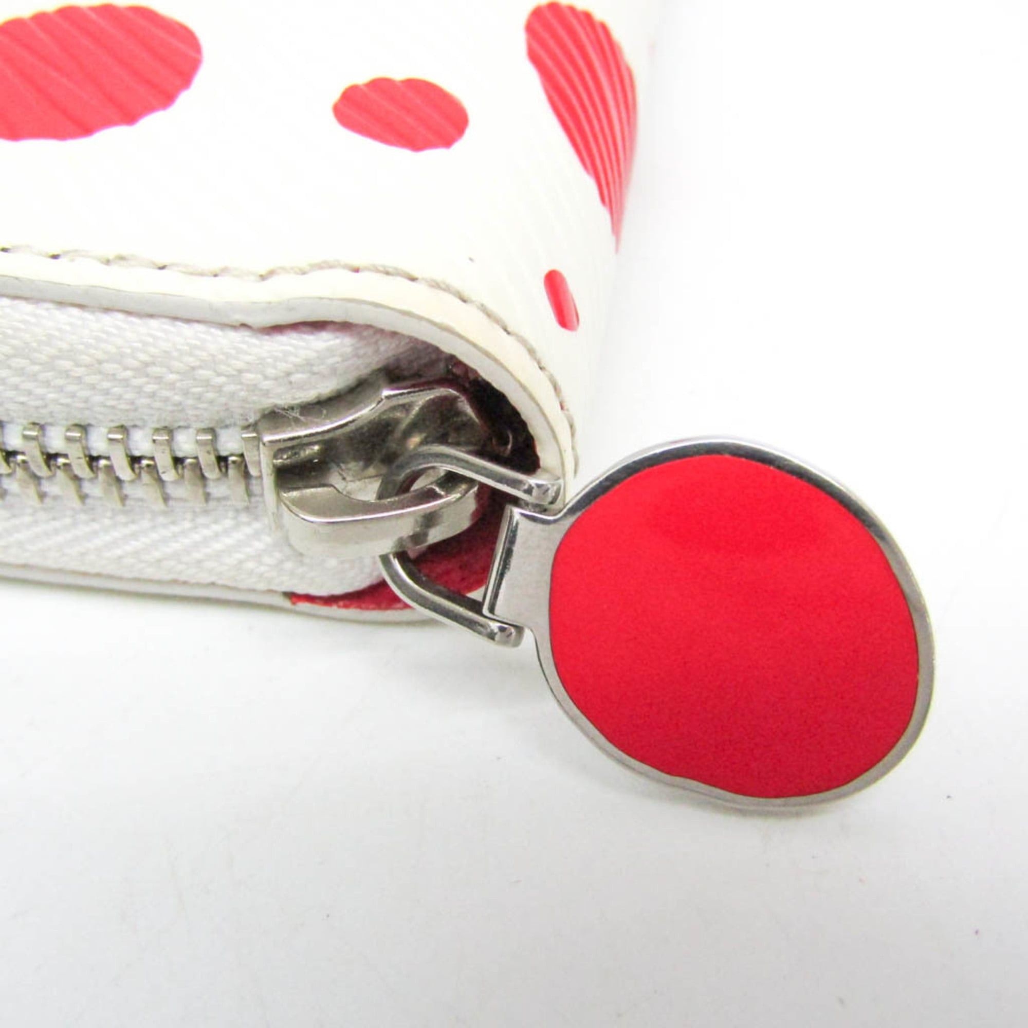 Louis Vuitton Louis Vuitton Epi LV X YK Zippy Wallet Yayoi Kusama M81961 Women's Epi Leather Long Wallet (bi-fold) Red Color,White Size ONE SIZE - 8 Thumbnail