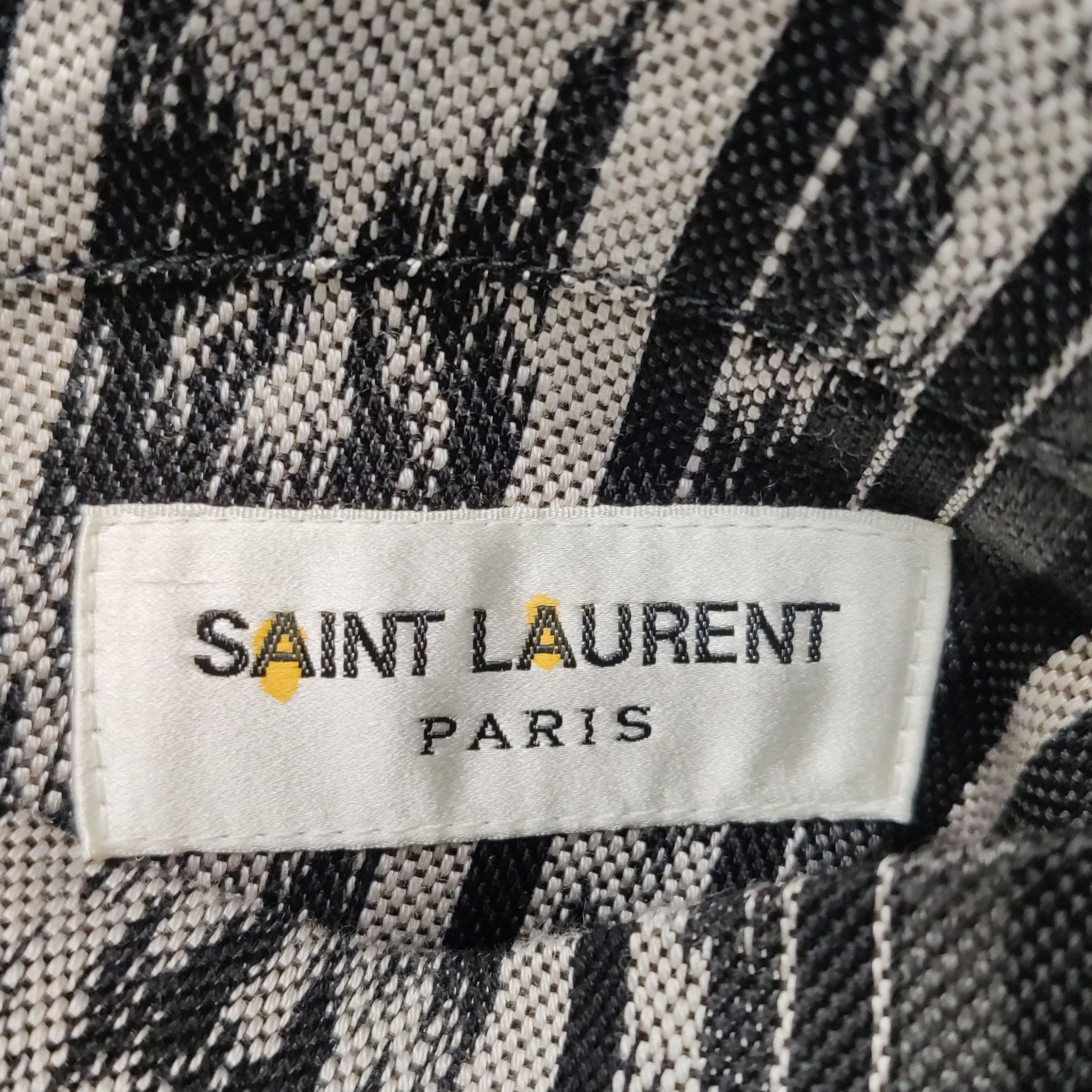 Saint Laurent Paris Saint Laurent Striped Zip-Front Bomber Jacket Size US M / EU 48-50 / 2 - 9 Thumbnail