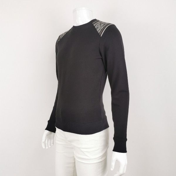 Saint Laurent Paris Saint Laurent XS Cotton Paneled Crewneck Sweatshirt Size US XS / EU 42 / 0 - 3 Thumbnail