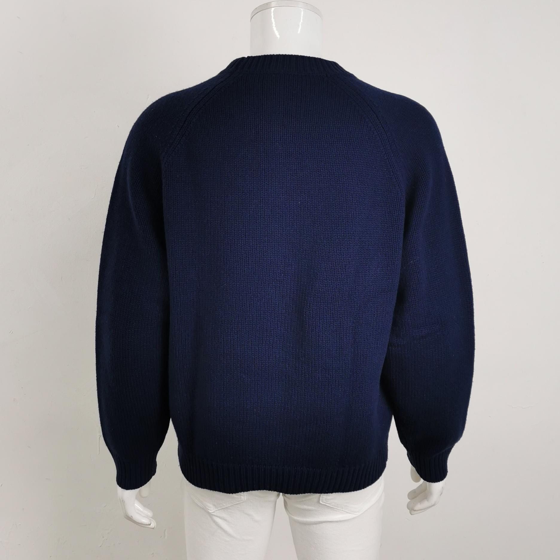 Kenzo Kenzo L Wool-Cotton Blend Floral Crewneck Sweater Size US L / EU 52-54 / 3 - 4 Thumbnail