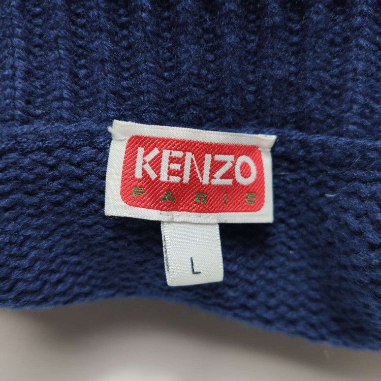 Kenzo Kenzo L Wool-Cotton Blend Floral Crewneck Sweater Size US L / EU 52-54 / 3 - 11 Thumbnail