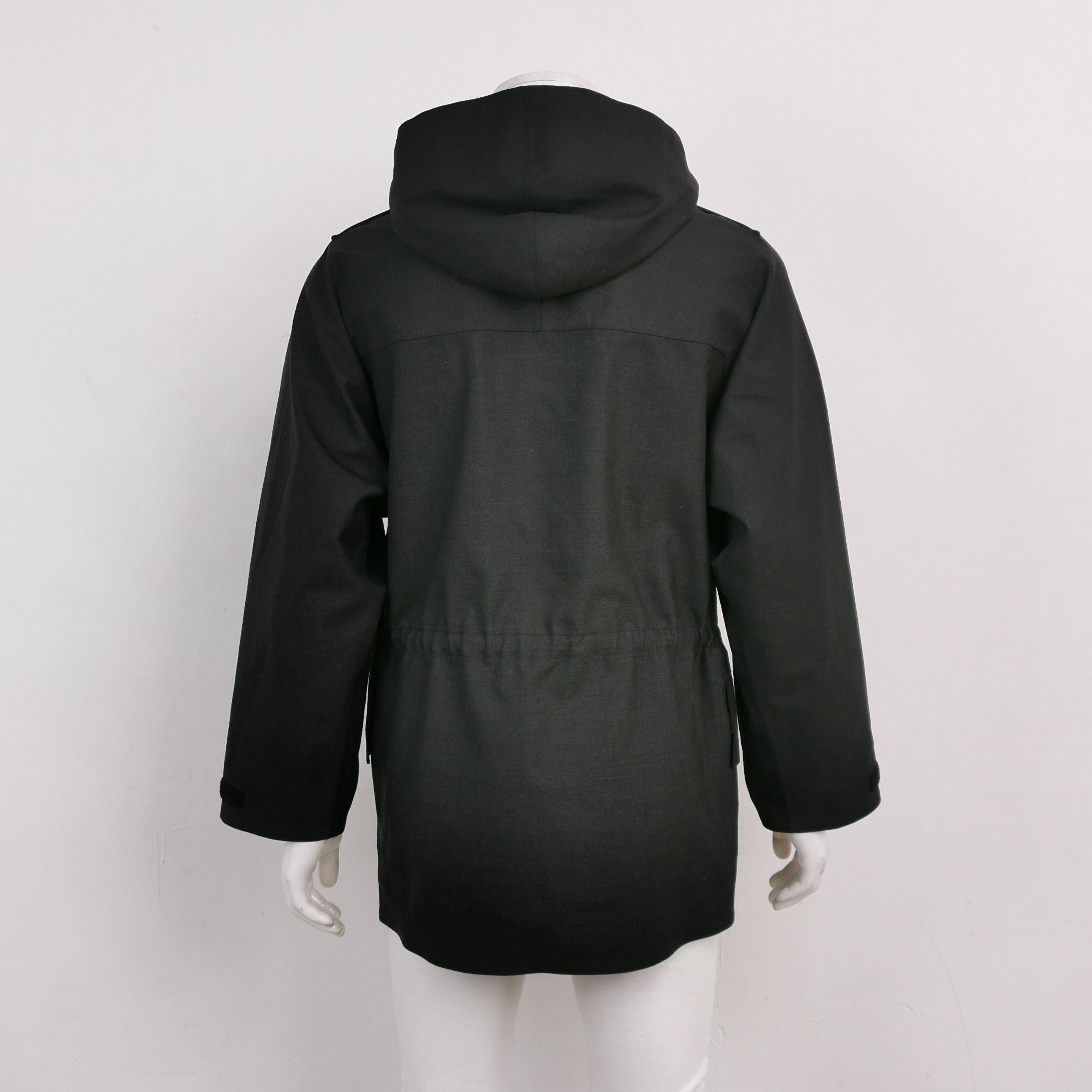 Burberry Burberry Black Hooded Buttoned Jacket Size US M / EU 48-50 / 2 - 4 Thumbnail