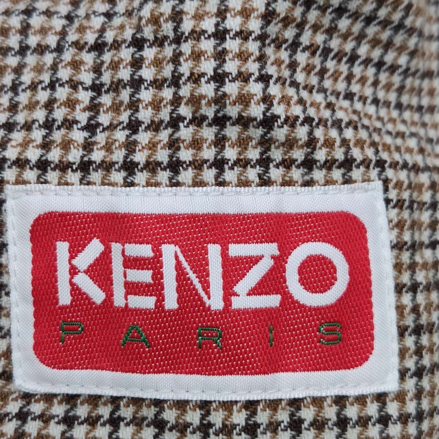 Kenzo Kenzo Check Cotton-Wool Lapel Jacket L Size US L / EU 52-54 / 3 - 12 Thumbnail