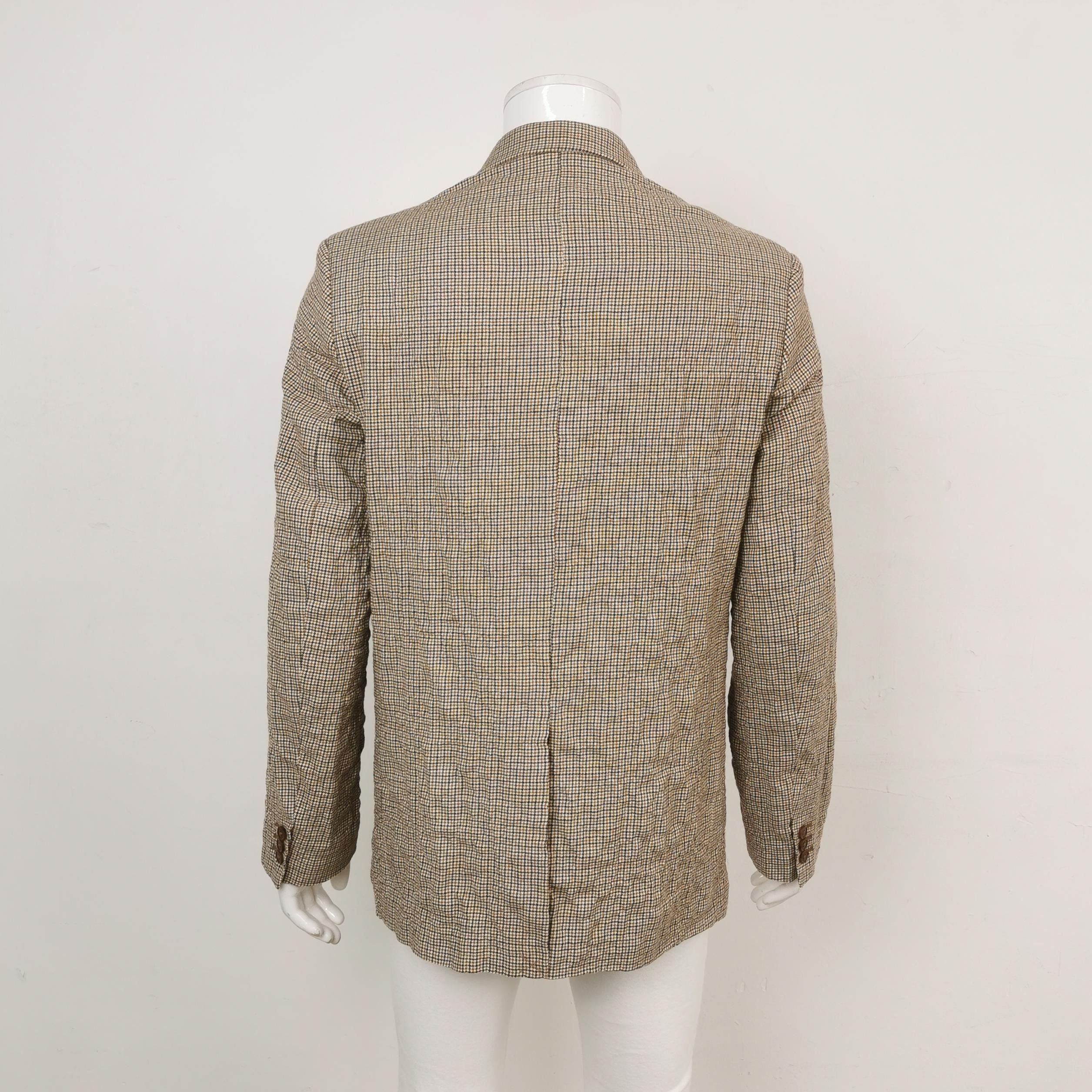 Kenzo Kenzo Check Cotton-Wool Lapel Jacket L Size US L / EU 52-54 / 3 - 3 Thumbnail