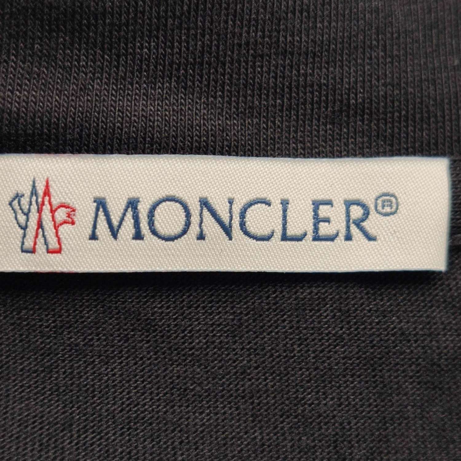 Moncler Moncler L Size Solid Cotton Crew Neck T-Shirt Size US L / EU 52-54 / 3 - 9 Thumbnail