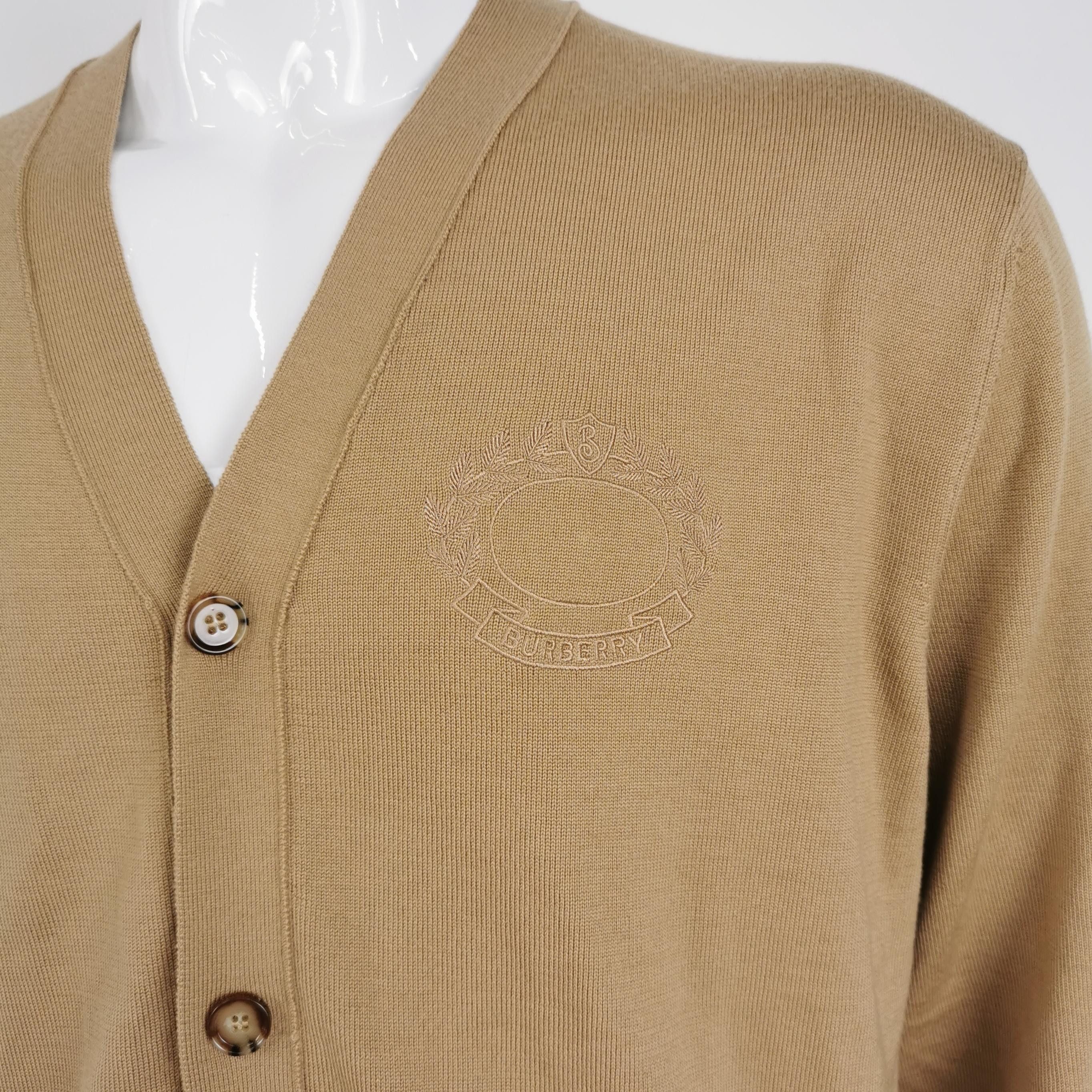Burberry Burberry XL Cotton V-Neck Button Cardigan Size US XL / EU 56 / 4 - 5 Thumbnail