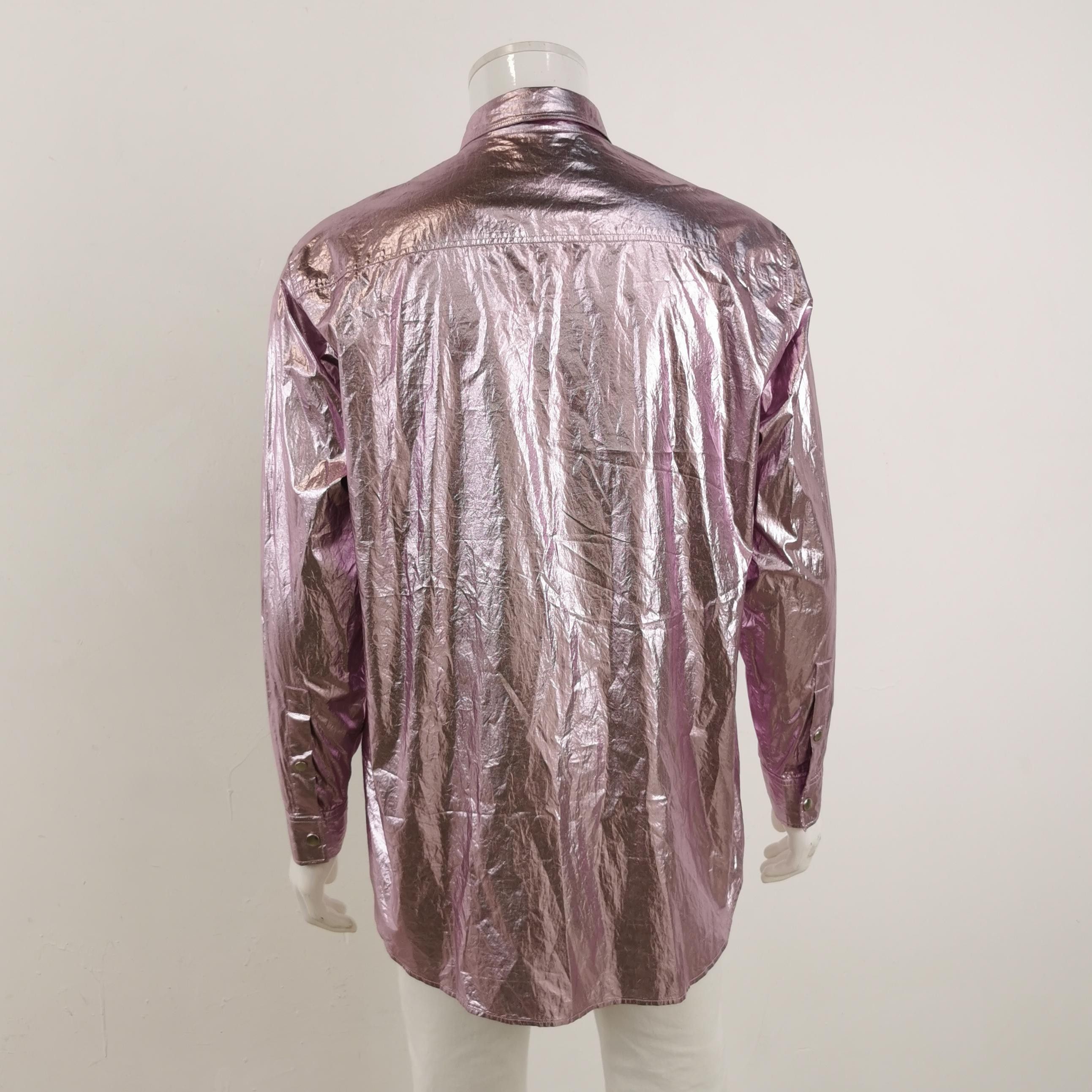 Isabel Marant Isabel Marant Metallic Button-Down Shirt M Size US M / EU 48-50 / 2 - 3 Thumbnail