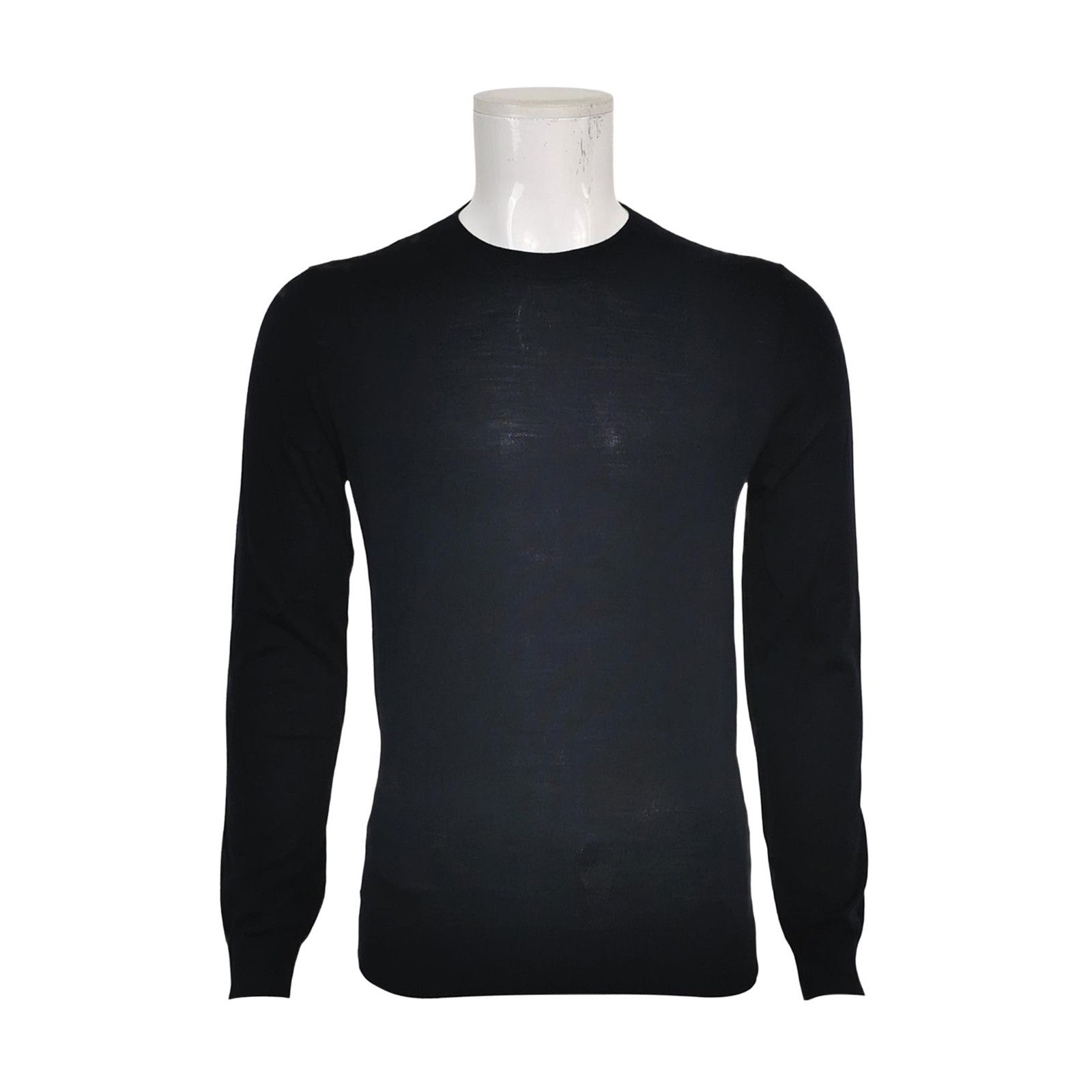 Valentino Valentino M Wool Solid Crew Neck Long Sleeve Sweater Size US M / EU 48-50 / 2 - 2 Thumbnail