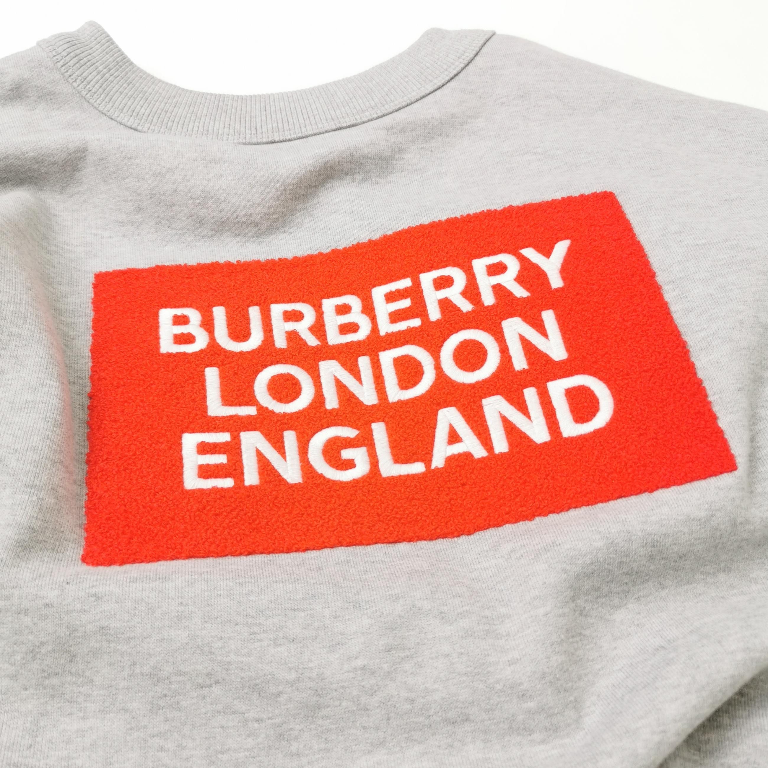 Burberry Burberry Gray Logo Crewneck Sweatshirt XXL Size US XXL / EU 58 / 5 - 6 Thumbnail