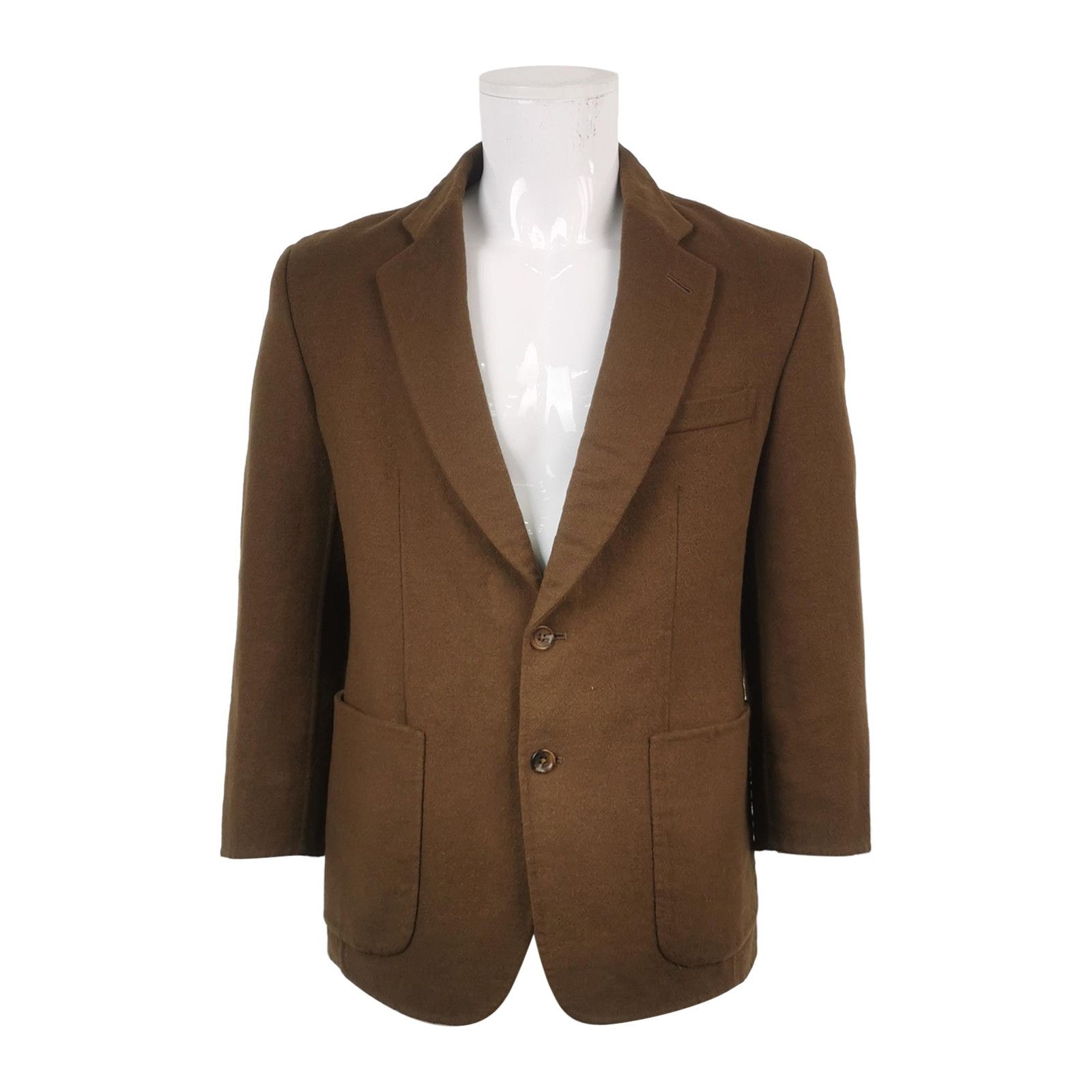 Burberry Burberry Vintage M Wool-Cashmere Solid Single-Breasted Coat Size US M / EU 48-50 / 2 - 2 Thumbnail