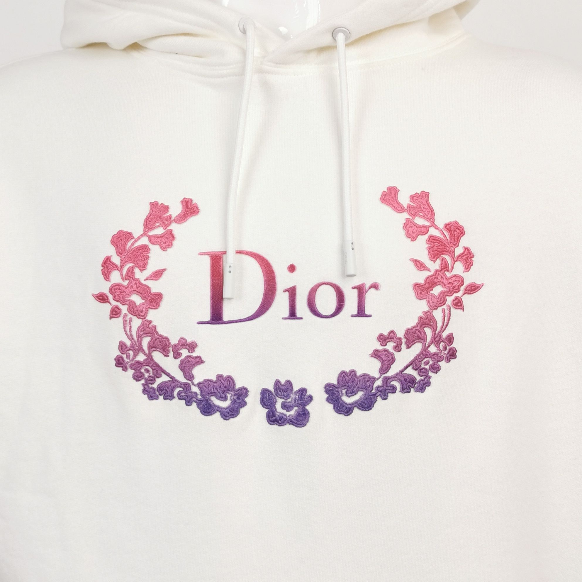 Dior Dior XL Cotton Logo Floral Print Hoodie Size US XL / EU 56 / 4 - 5 Thumbnail