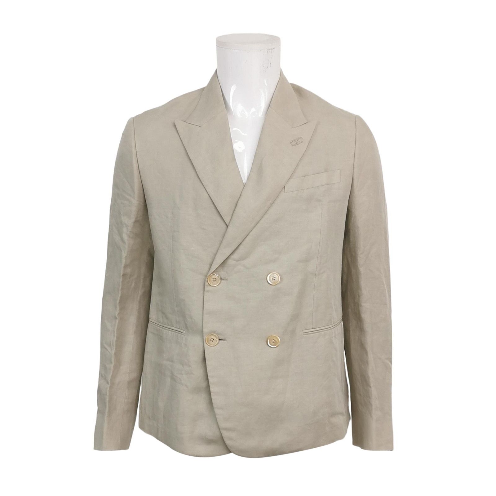 Fendi Fendi Cotton-Linen Lapel Jacket M Size US M / EU 48-50 / 2 - 2 Thumbnail