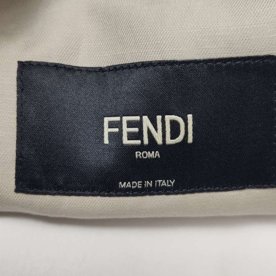Fendi Fendi Cotton-Linen Lapel Jacket M Size US M / EU 48-50 / 2 - 8 Thumbnail