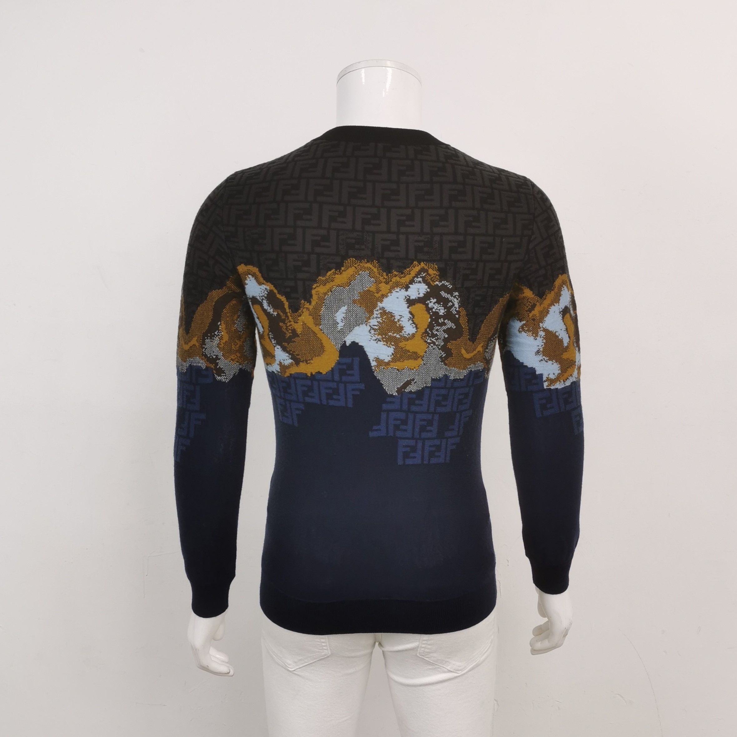 Fendi Fendi Wool Colorblock Crewneck Sweater Size US S / EU 44-46 / 1 - 3 Thumbnail