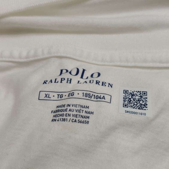 Polo Ralph Lauren Polo Ralph Lauren White Crew Neck Cotton T-Shirt XL Size US XL / EU 56 / 4 - 12 Thumbnail