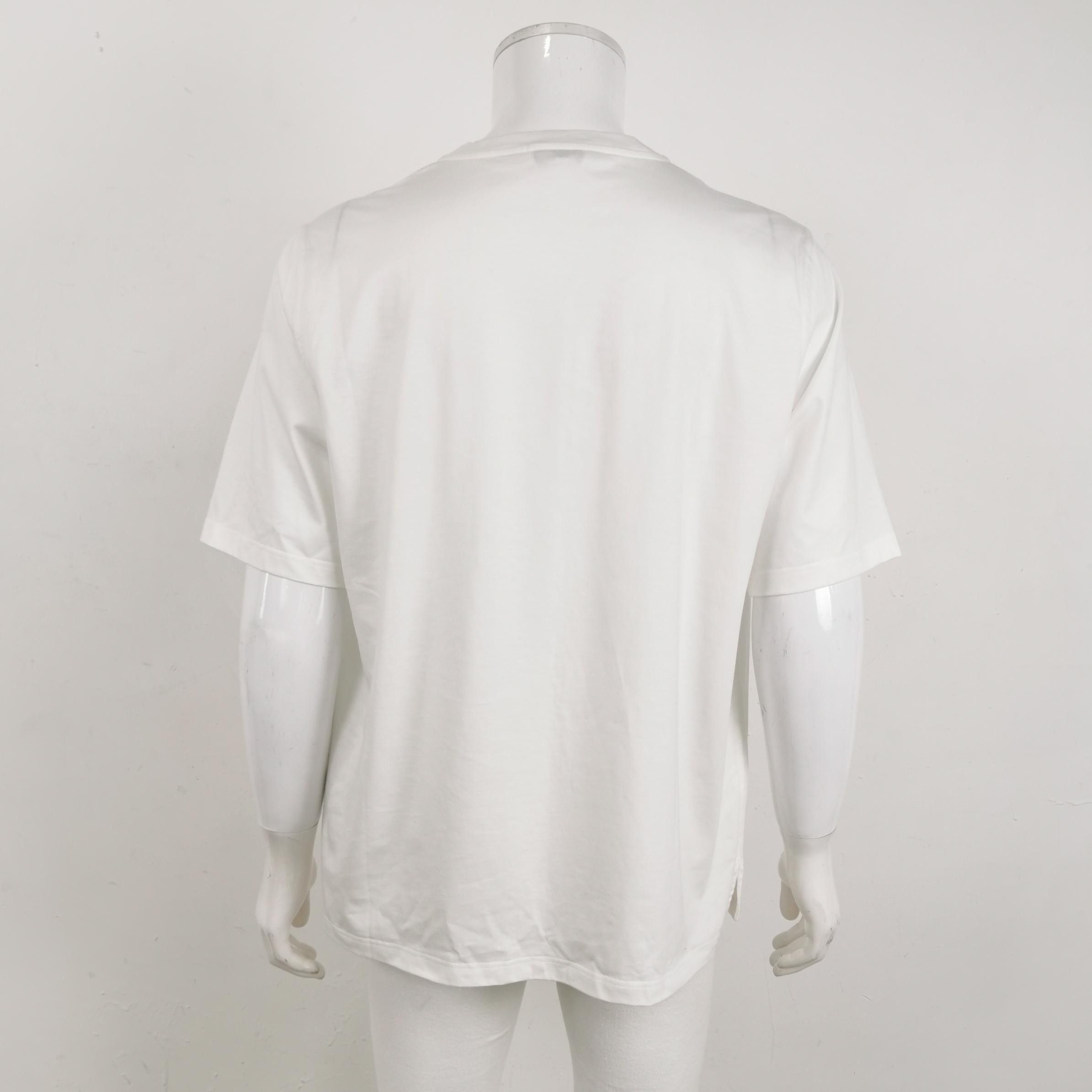 Hermes Hermes XL Cotton Graphic Crew Neck T-Shirt Size US XL / EU 56 / 4 - 4 Thumbnail