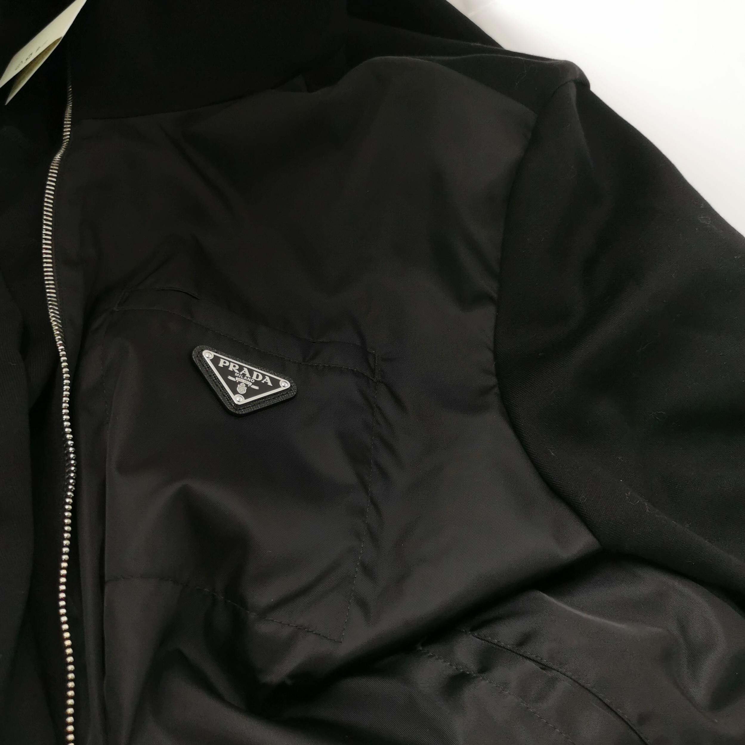 Prada Prada XXL Zip-Front Triangle Logo Jacket Size US XXL / EU 58 / 5 - 6 Thumbnail