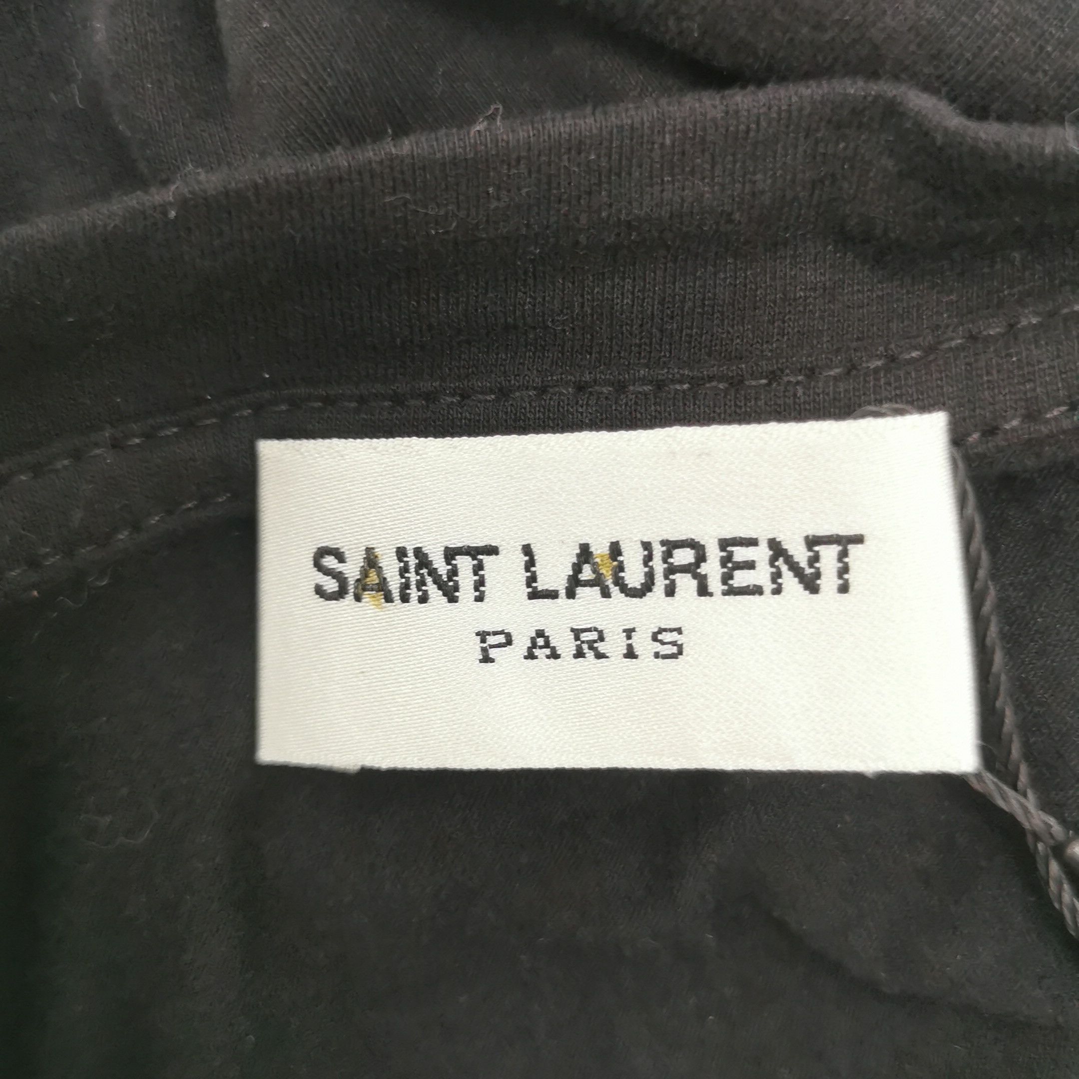 Saint Laurent Paris Saint Laurent XS Cotton Colorblock Graphic T-shirt Size XS / US 0-2 / IT 36-38 - 9 Thumbnail