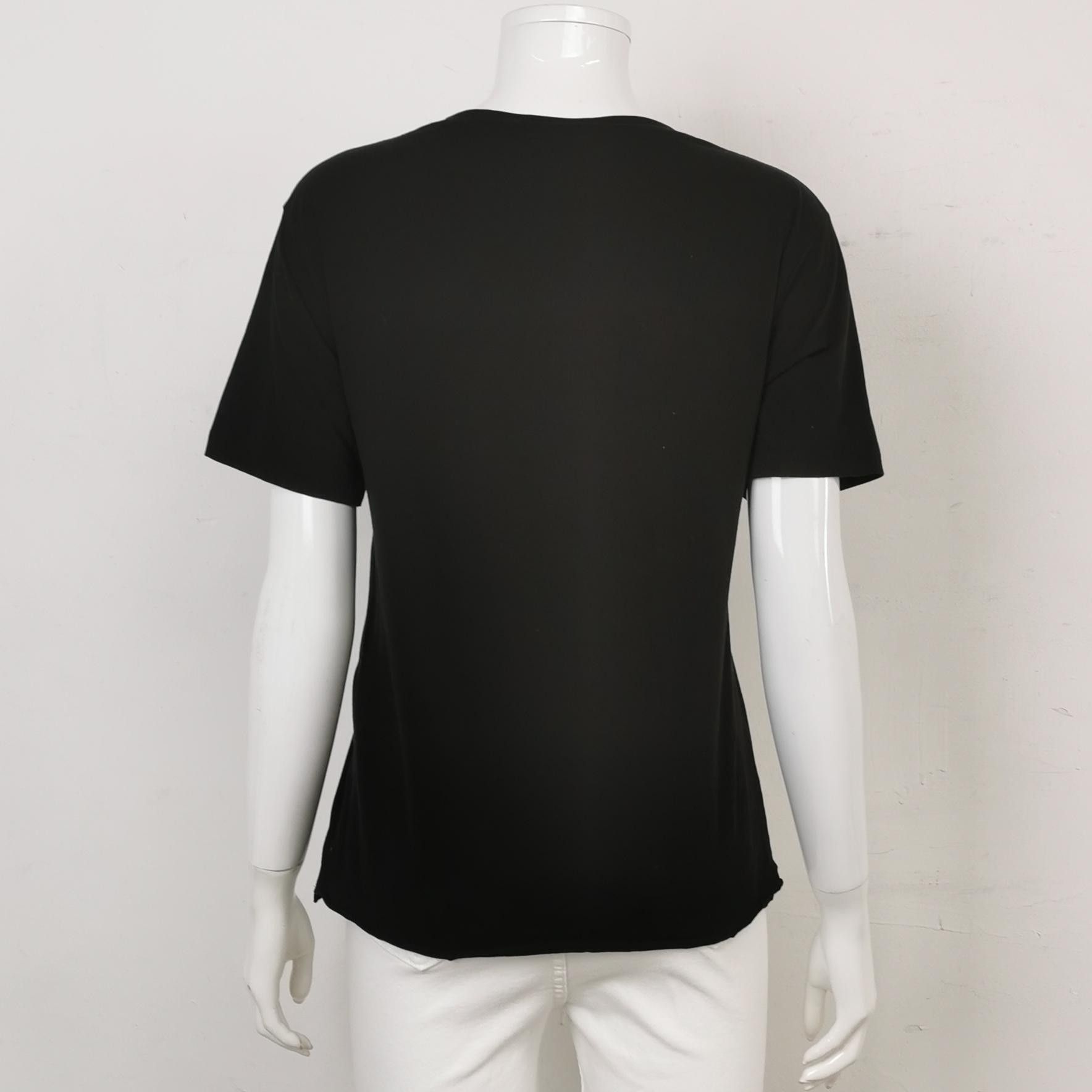 Saint Laurent Paris Saint Laurent XS Cotton Colorblock Graphic T-shirt Size XS / US 0-2 / IT 36-38 - 3 Thumbnail