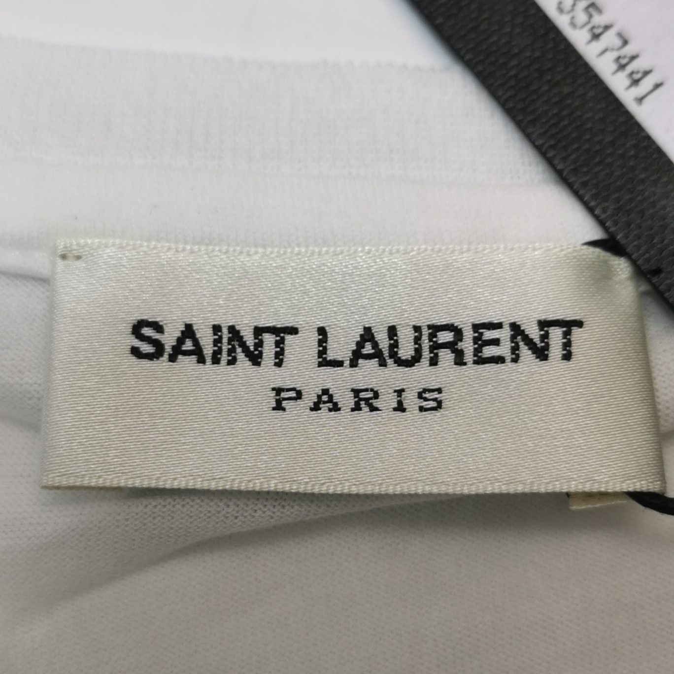 Saint Laurent Paris Saint Laurent S White Cotton Fang Lips T-Shirt Size S / US 4 / IT 40 - 11 Thumbnail
