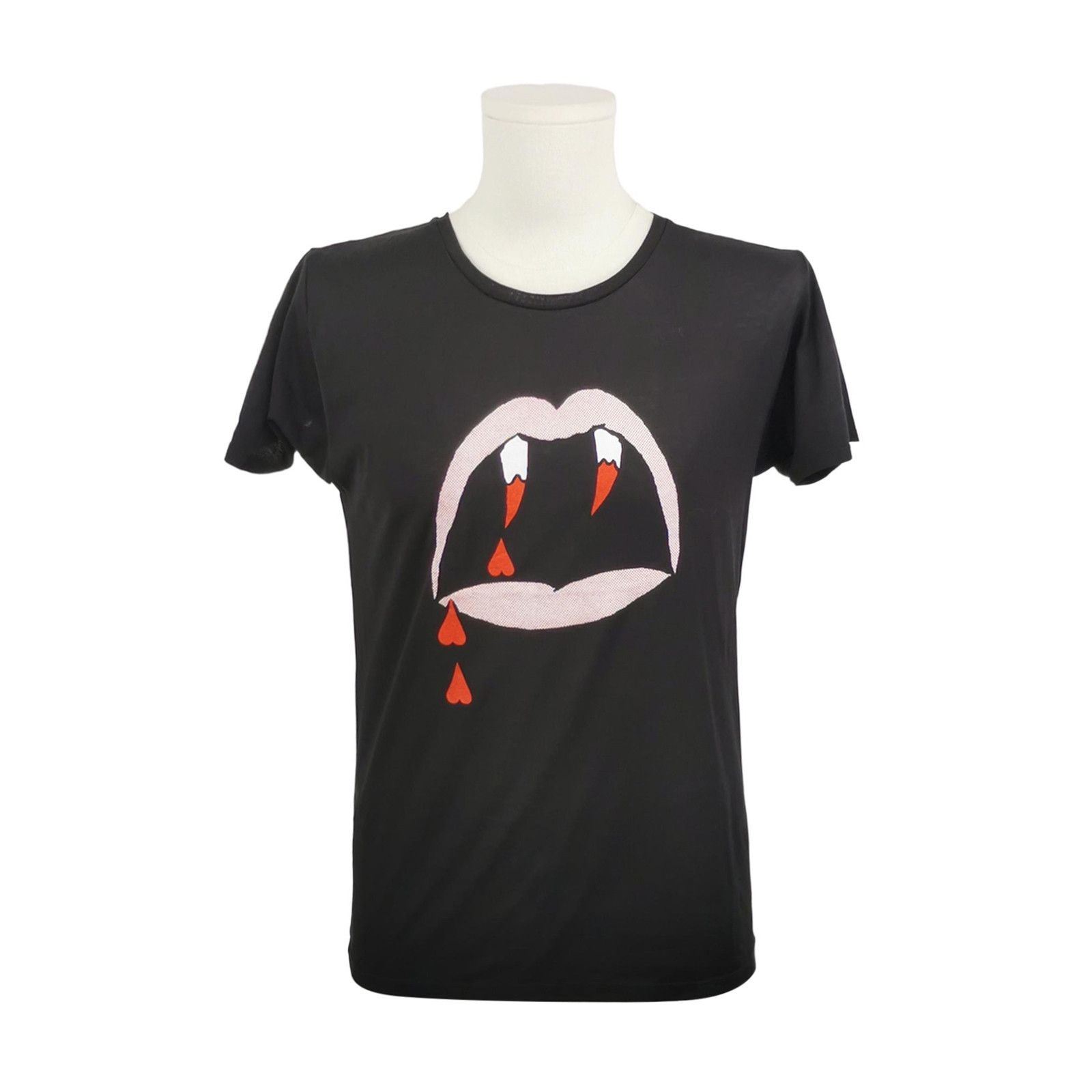 Saint Laurent Paris Saint Laurent S Cotton Crew Neck Graphic T-Shirt Size S / US 4 / IT 40 - 2 Thumbnail