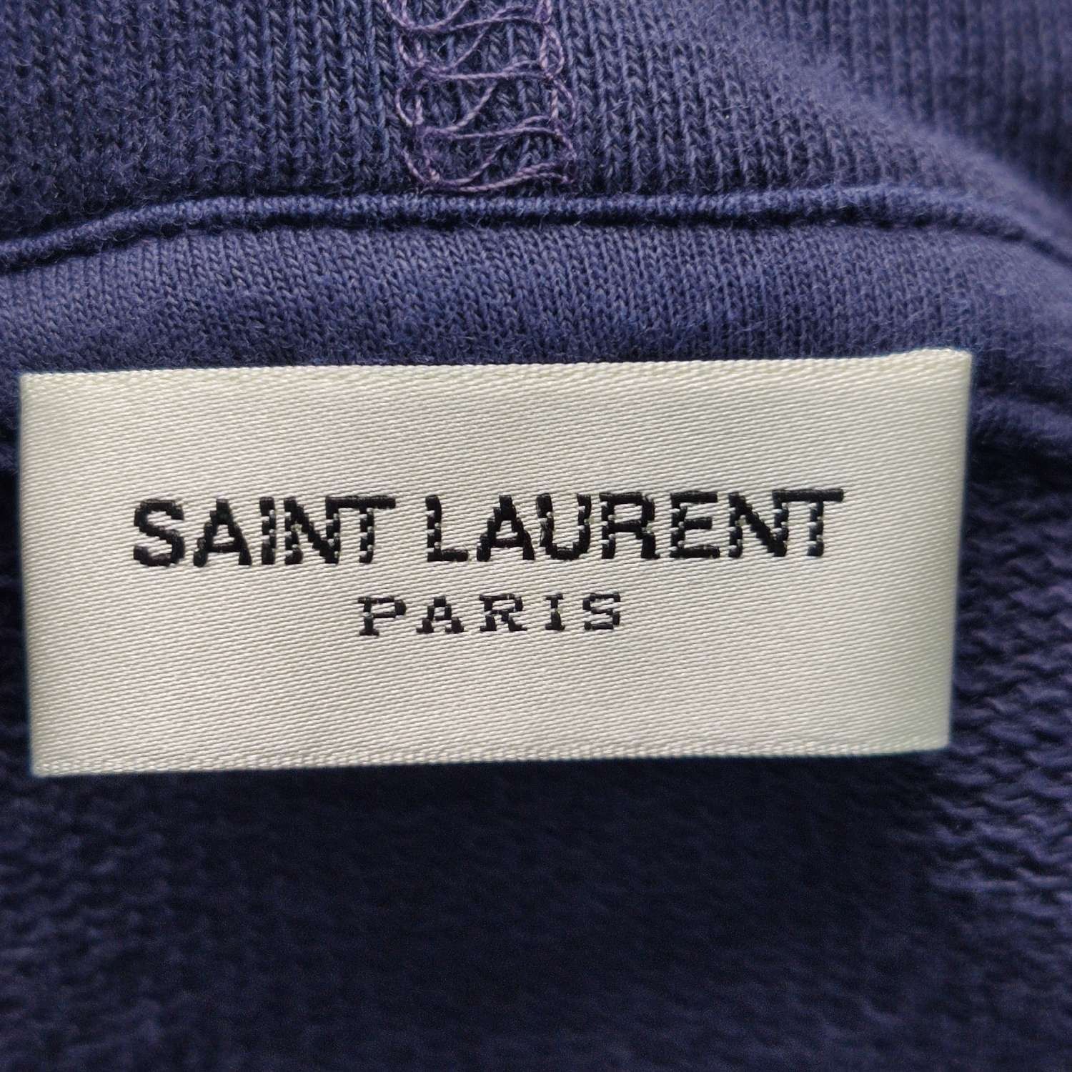 Saint Laurent Paris Saint Laurent Cotton Logo Hoodie M Size M / US 6-8 / IT 42-44 - 9 Thumbnail