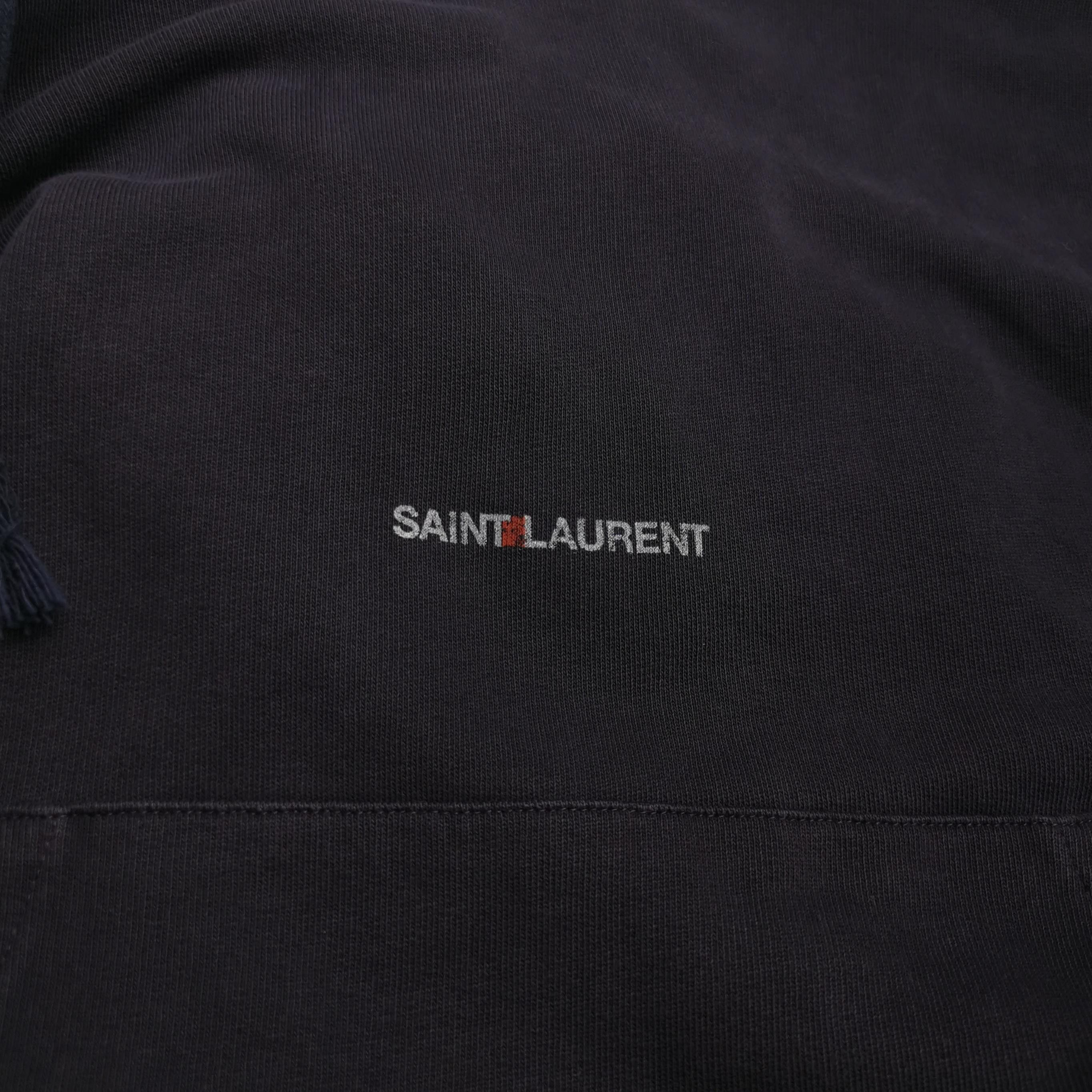 Saint Laurent Paris Saint Laurent Cotton Logo Hoodie M Size M / US 6-8 / IT 42-44 - 6 Thumbnail