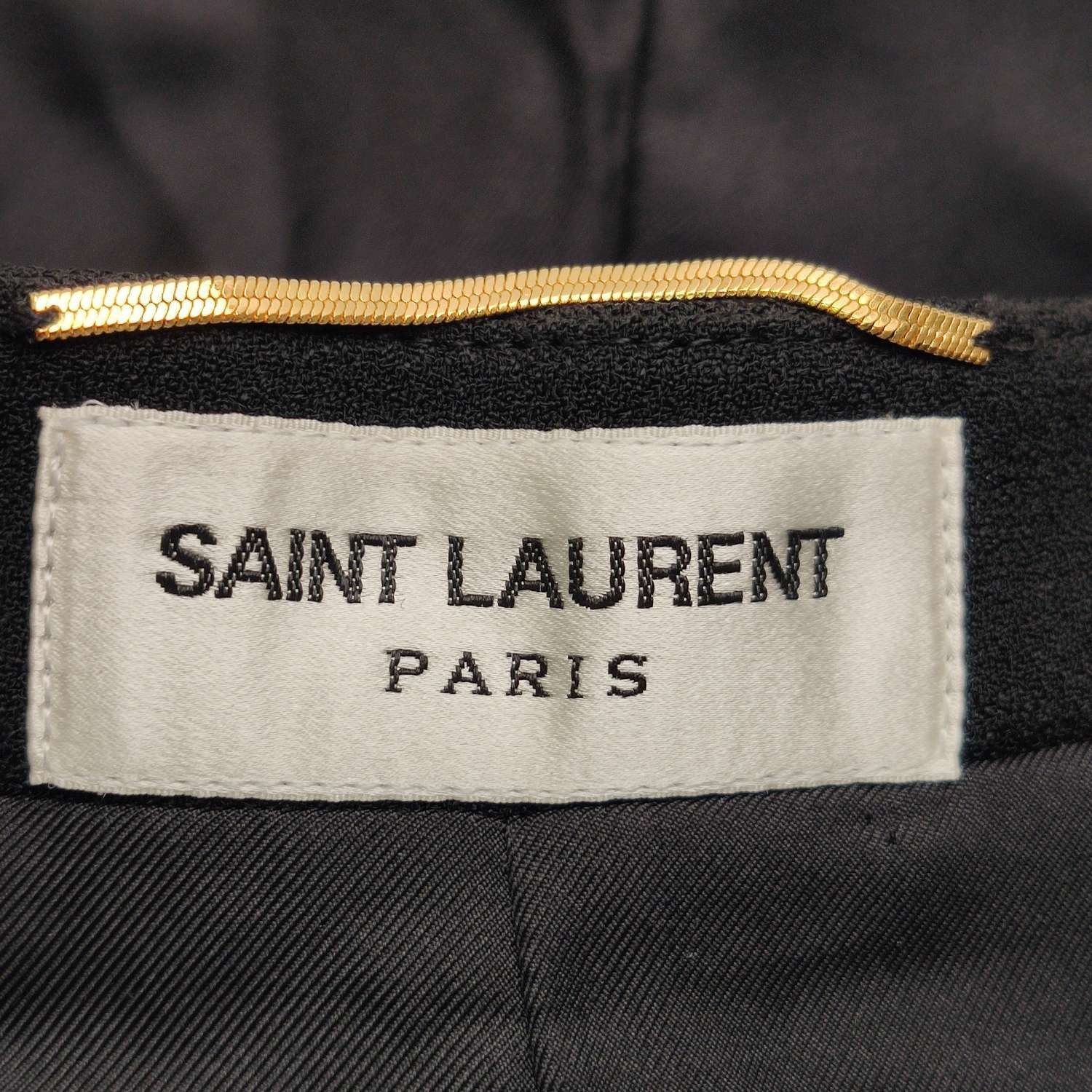 Saint Laurent Paris Saint Laurent Black Pleated Studded Skirt S/36 Size 36" / US 14 / IT 50 - 5 Thumbnail