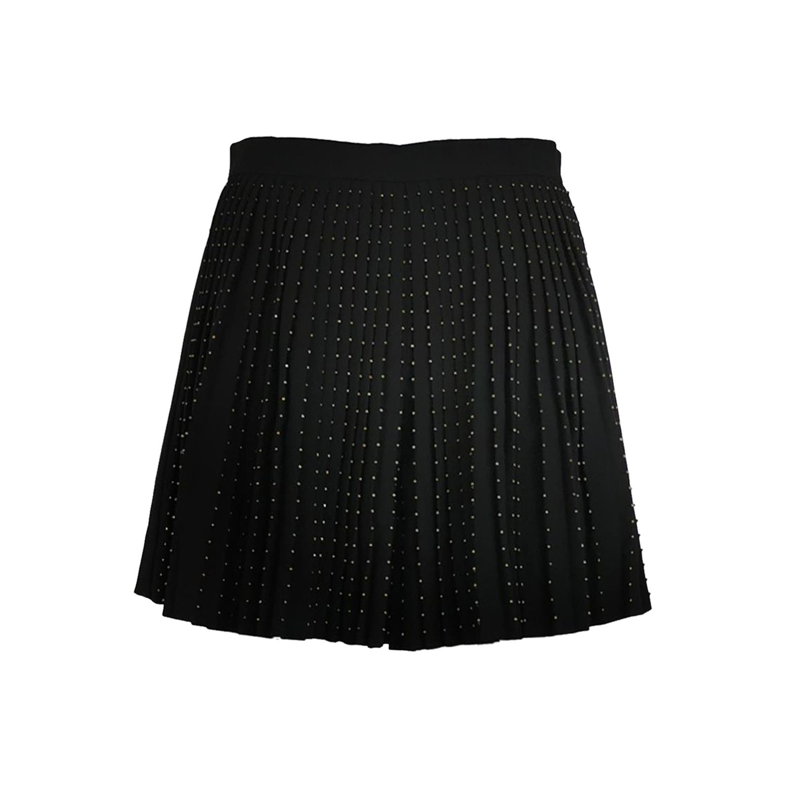 Saint Laurent Paris Saint Laurent Black Pleated Studded Skirt S/36 Size 36" / US 14 / IT 50 - 2 Thumbnail