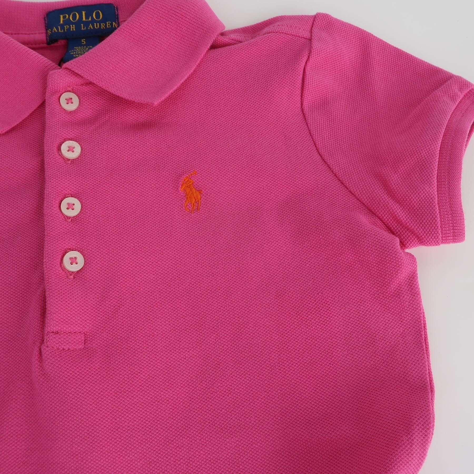 Polo Ralph Lauren Polo Ralph Lauren Pink Short-Sleeve Peplum Polo Size L / US 10 / IT 46 - 5 Thumbnail