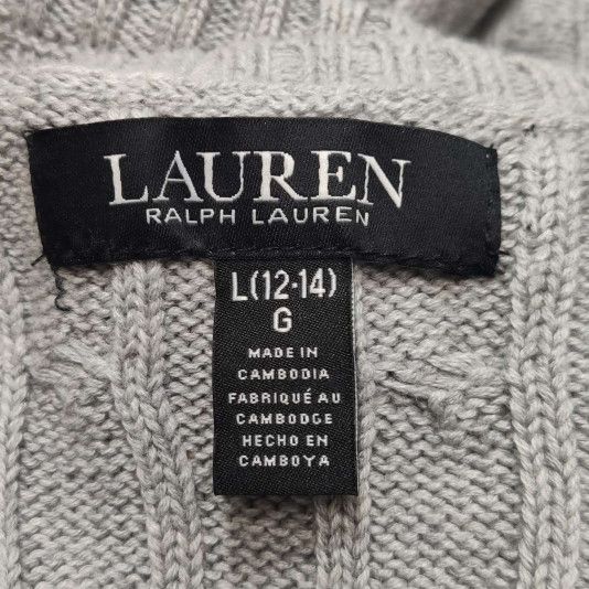 Polo Ralph Lauren Ralph Lauren Kids Cotton Logo Cable Knit Sweater L Size L / US 10 / IT 46 - 8 Thumbnail