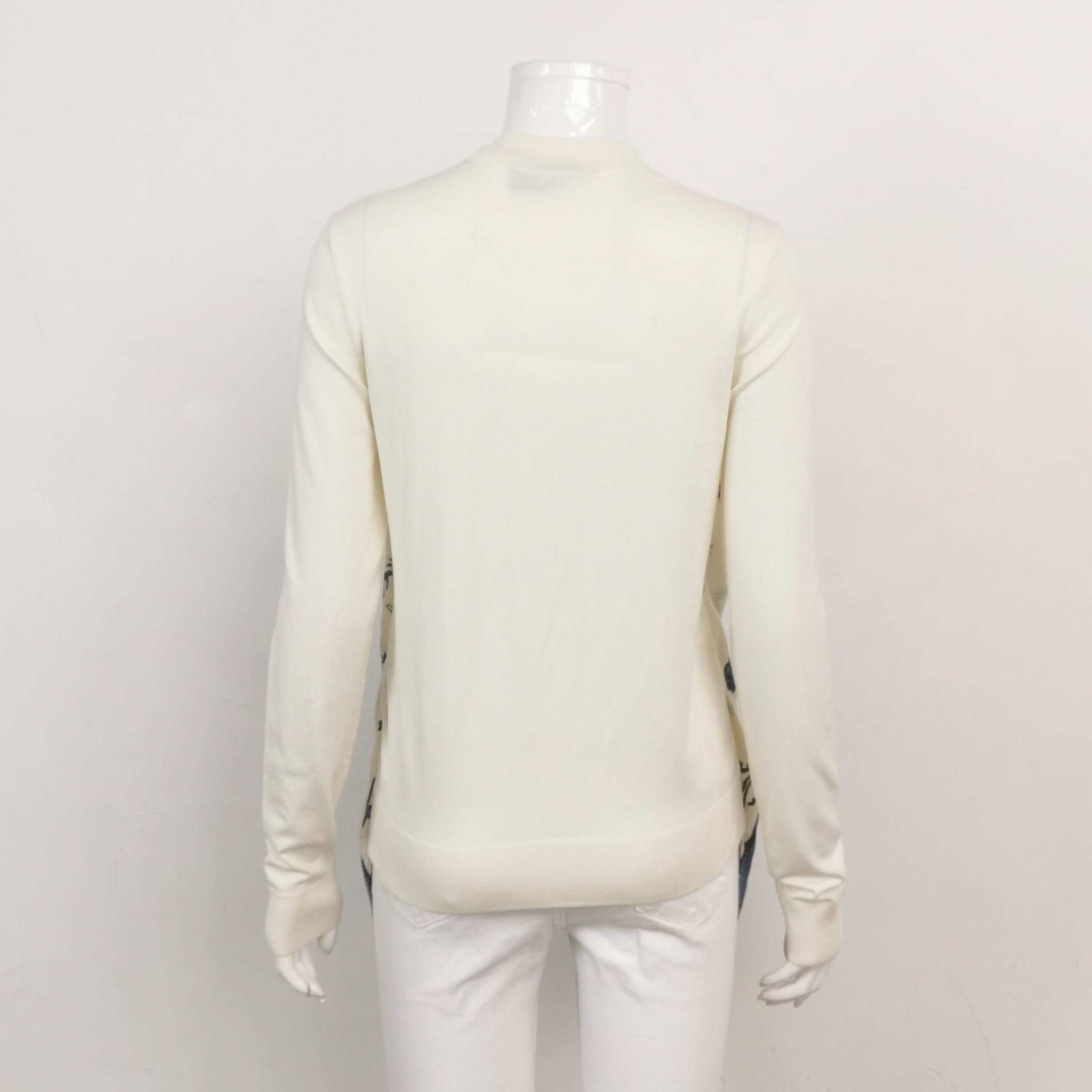 Fendi Fendi Wool-Silk Blend Colorblock Crewneck Sweater Size XS / US 0-2 / IT 36-38 - 3 Thumbnail