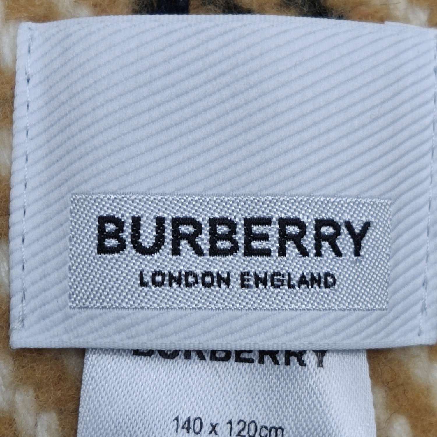 Burberry Burberry Wool-Cashmere Striped Cape Poncho Size ONE SIZE - 13 Thumbnail