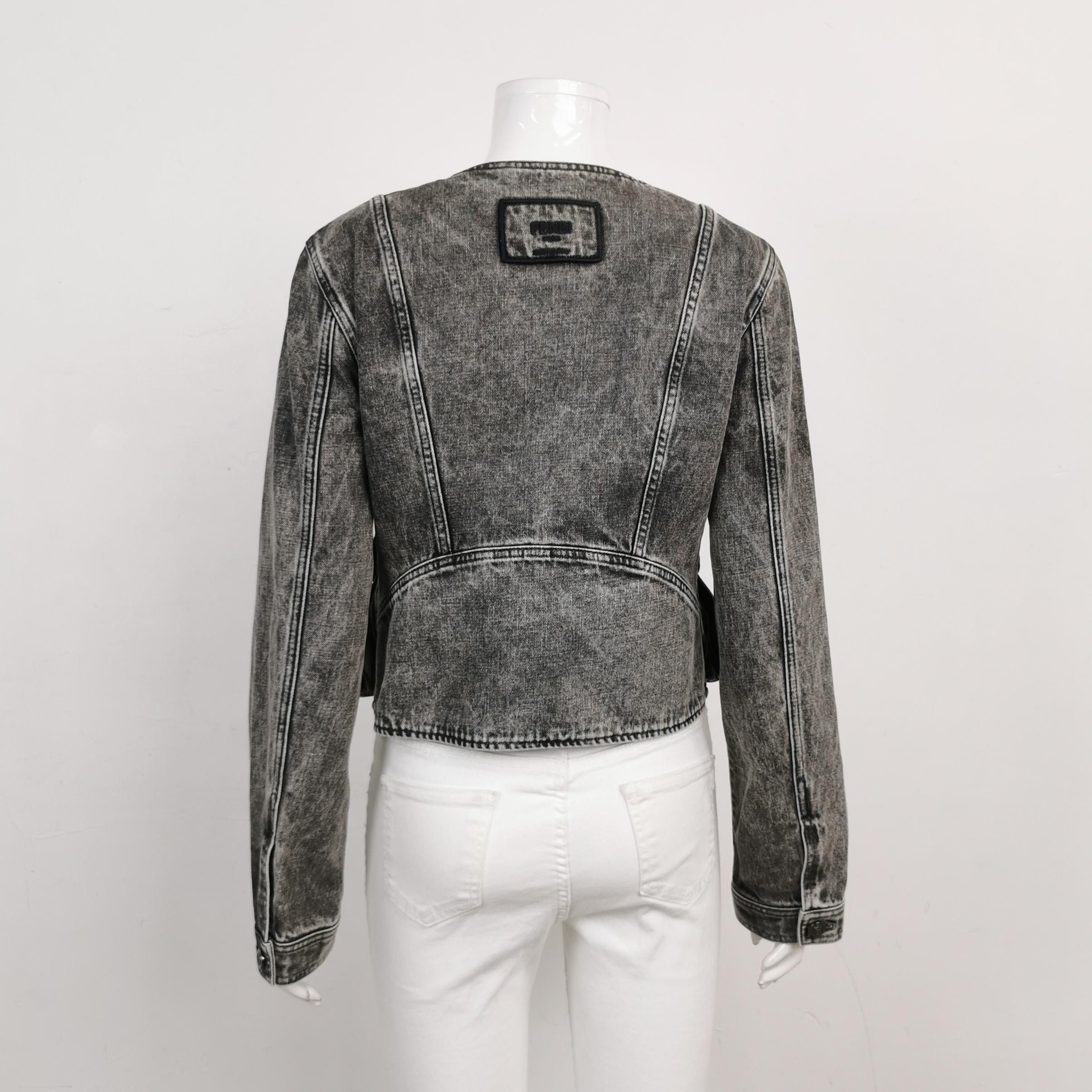 Burberry Burberry XS Gray V-Neck Zip Jacket Size XS / US 0-2 / IT 36-38 - 4 Thumbnail