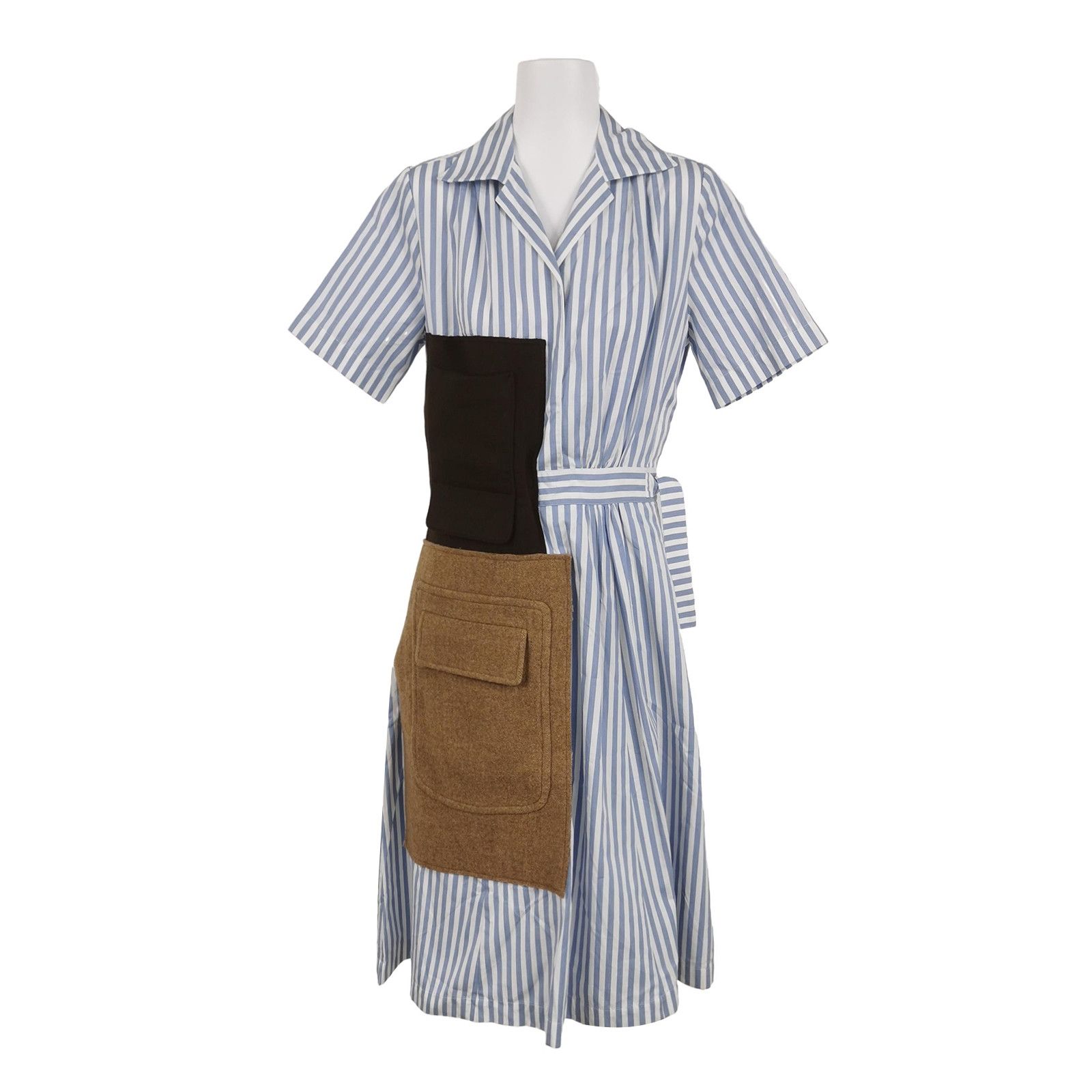 Fendi Fendi Color-Block Stripe Shirt Dress S/38 Size S / US 4 / IT 40 - 2 Thumbnail