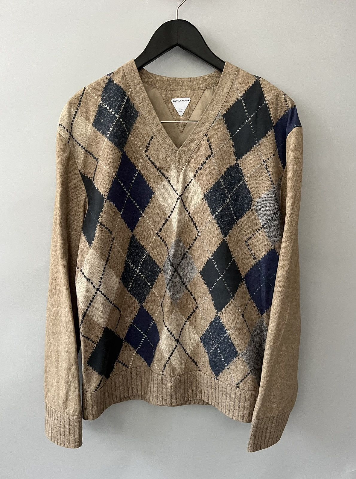Bottega Veneta Printed leather sweater Size US L / EU 52-54 / 3 - 2 Thumbnail