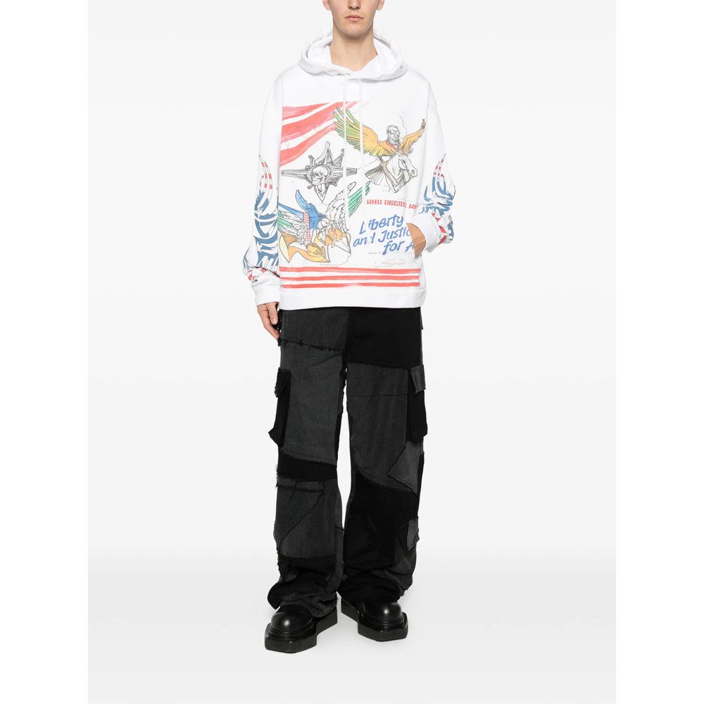 Who Decides War Who Decides War WHITE Sweaters & Knitwear - Hoodies Size US M / EU 48-50 / 2 - 4 Thumbnail