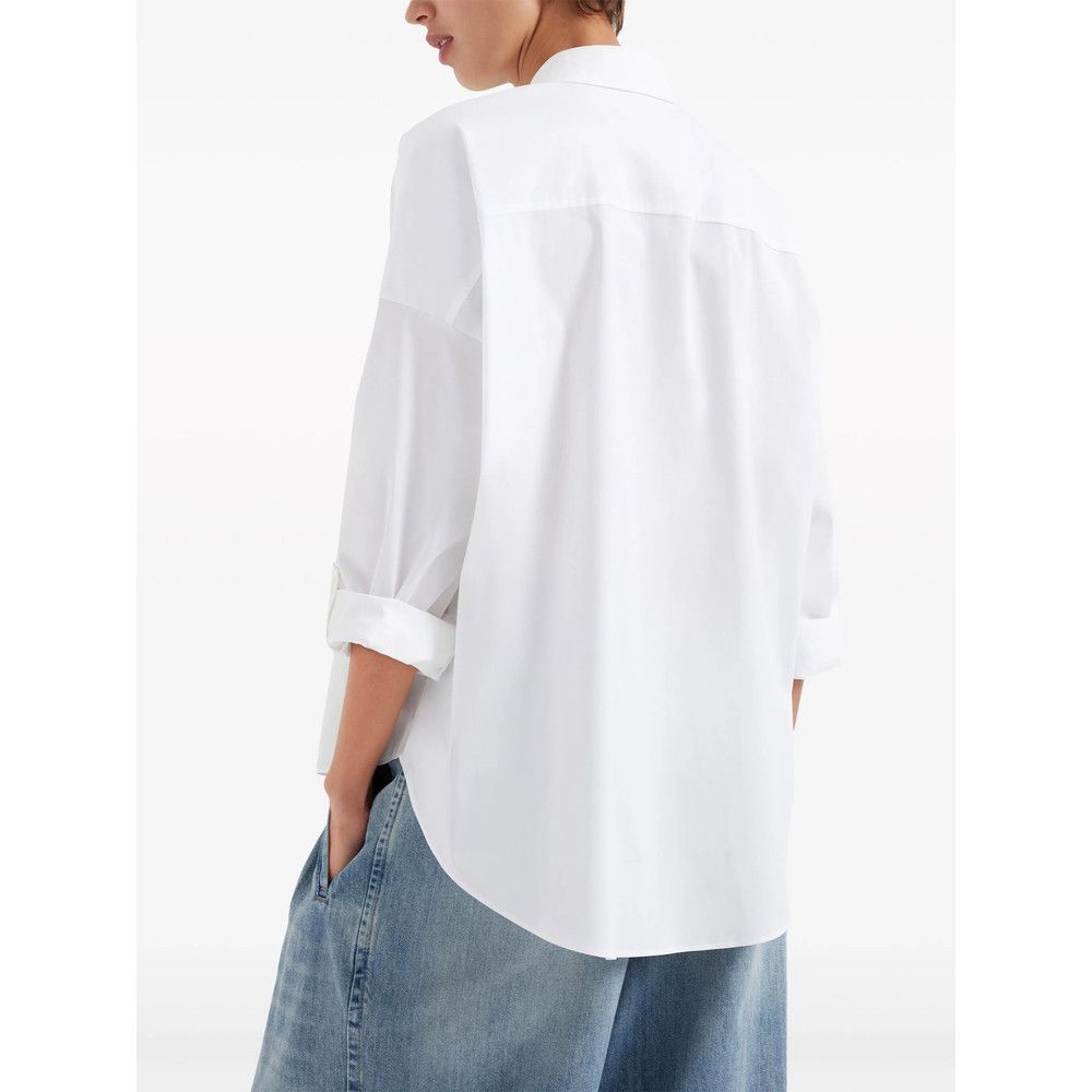 Brunello Cucinelli Brunello Cucinelli WHITE Tops - Shirts Size XS / US 0-2 / IT 36-38 - 3 Thumbnail
