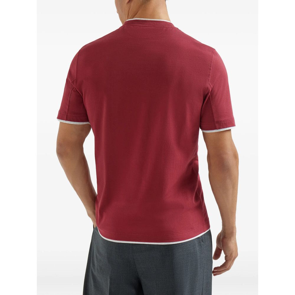 Brunello Cucinelli Brunello Cucinelli RED T-Shirts & Vests - T-Shirts Size US S / EU 44-46 / 1 - 2 Thumbnail