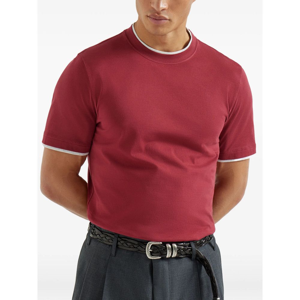 Brunello Cucinelli Brunello Cucinelli RED T-Shirts & Vests - T-Shirts Size US S / EU 44-46 / 1 - 3 Thumbnail