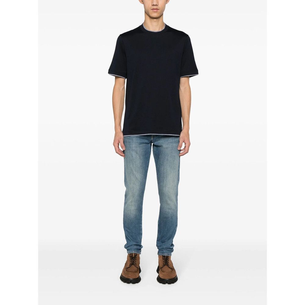 Brunello Cucinelli Brunello Cucinelli BLUE T-Shirts & Vests - T-Shirts Size US XXL / EU 58 / 5 - 4 Thumbnail