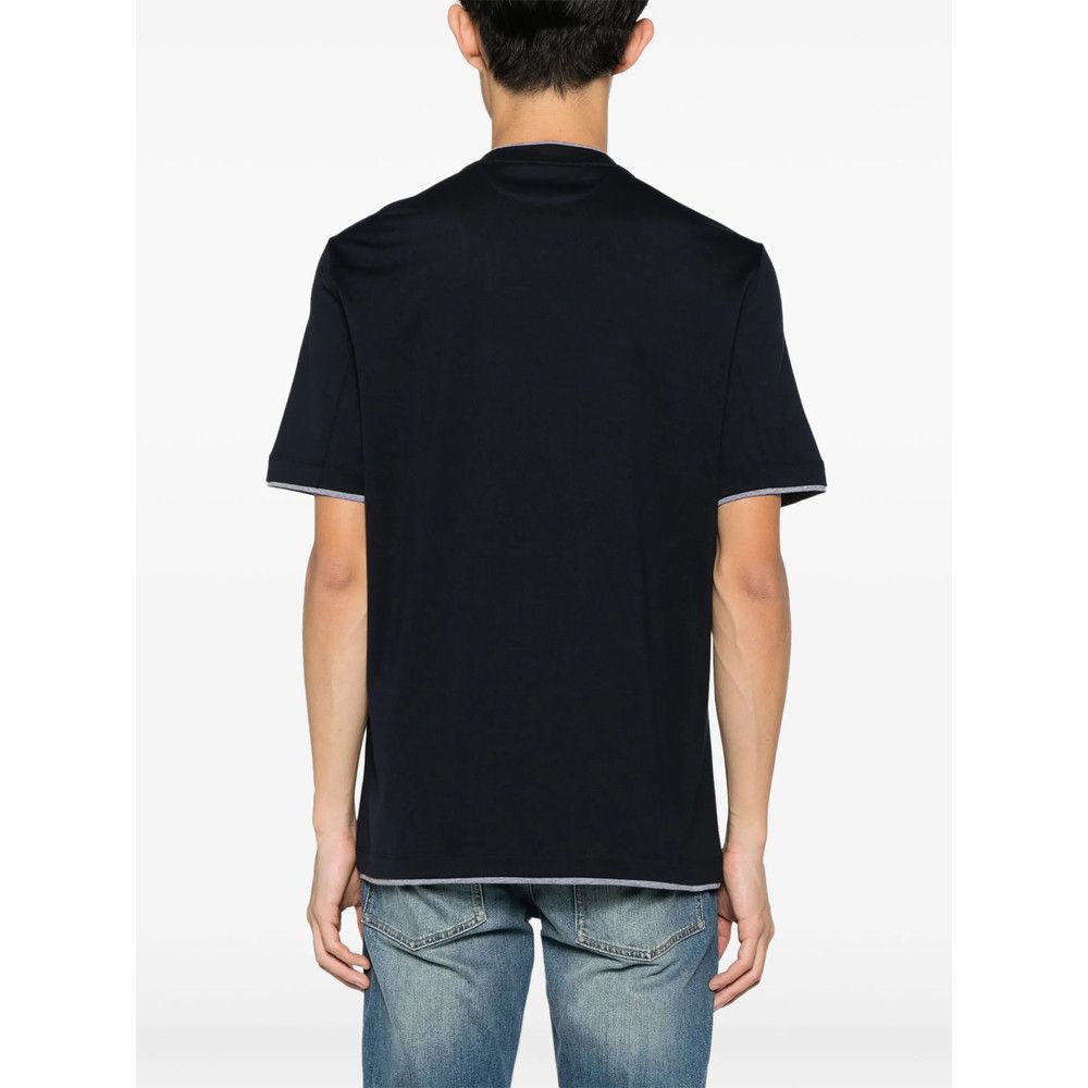 Brunello Cucinelli Brunello Cucinelli BLUE T-Shirts & Vests - T-Shirts Size US XXL / EU 58 / 5 - 2 Thumbnail