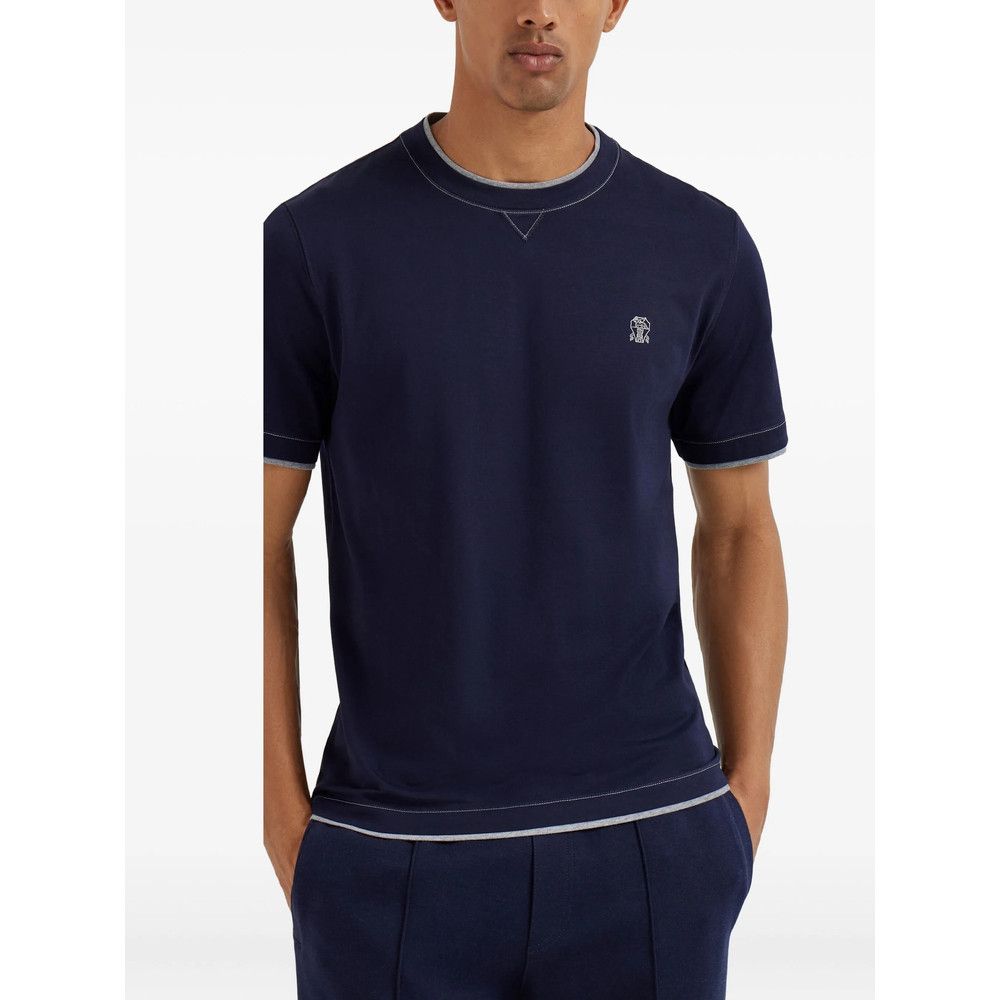 Brunello Cucinelli Brunello Cucinelli BLUE T-Shirts & Vests - T-Shirts Size US S / EU 44-46 / 1 - 3 Thumbnail