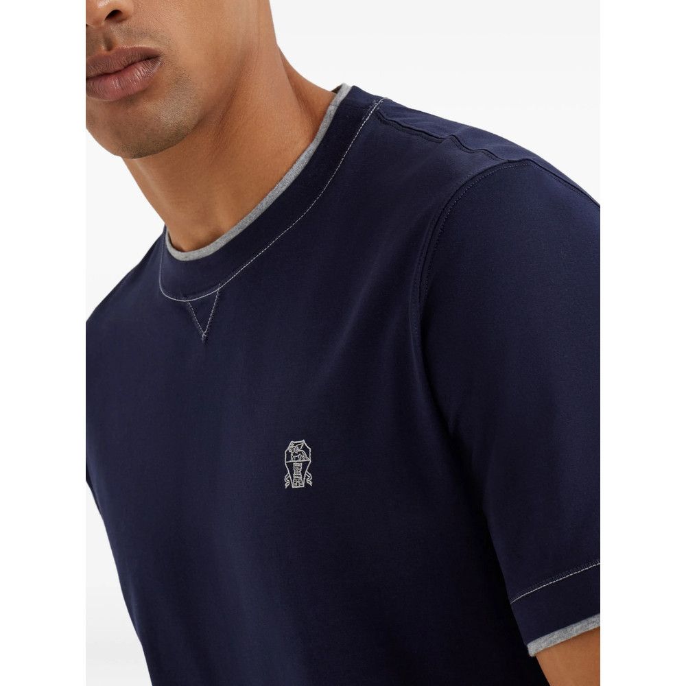 Brunello Cucinelli Brunello Cucinelli BLUE T-Shirts & Vests - T-Shirts Size US S / EU 44-46 / 1 - 5 Thumbnail