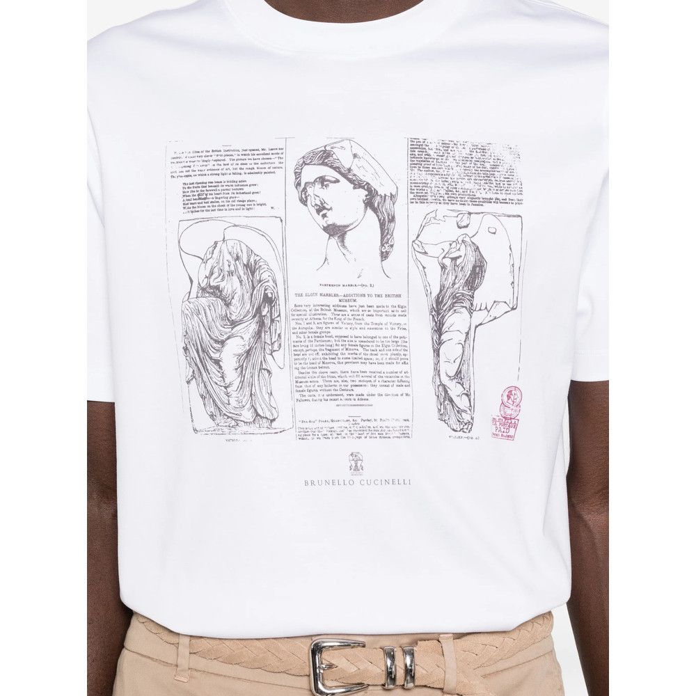 Brunello Cucinelli Brunello Cucinelli WHITE T-Shirts & Vests - T-Shirts Size US S / EU 44-46 / 1 - 5 Thumbnail