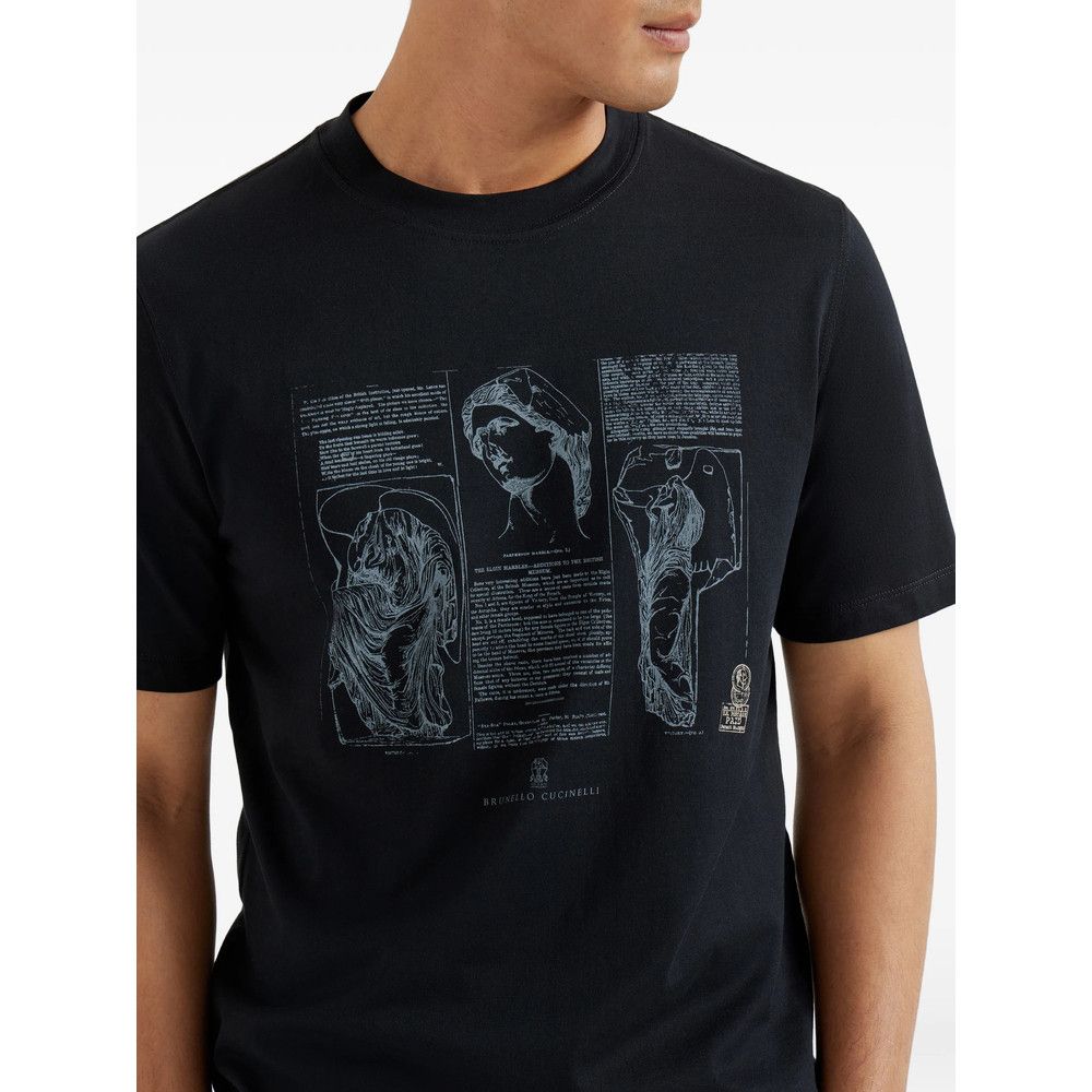Brunello Cucinelli Brunello Cucinelli BLACK T-Shirts & Vests - T-Shirts Size US S / EU 44-46 / 1 - 2 Thumbnail