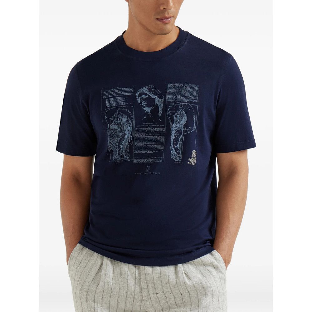 Brunello Cucinelli Brunello Cucinelli BLUE T-Shirts & Vests - T-Shirts Size US S / EU 44-46 / 1 - 3 Thumbnail