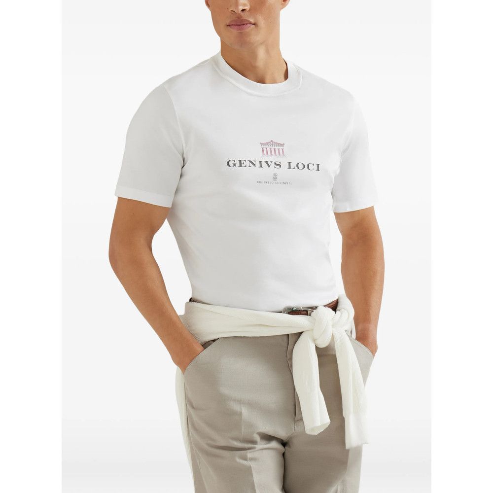 Brunello Cucinelli Brunello Cucinelli WHITE T-Shirts & Vests - T-Shirts Size US XXL / EU 58 / 5 - 5 Thumbnail