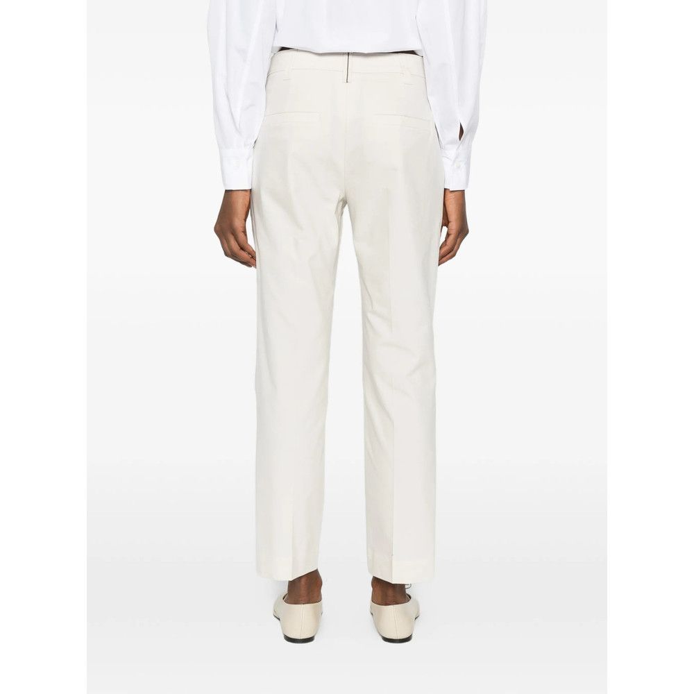 Brunello Cucinelli Brunello Cucinelli NEUTRALS Trousers - Straight Trousers Size 26" / US 2 / IT 38 - 2 Thumbnail