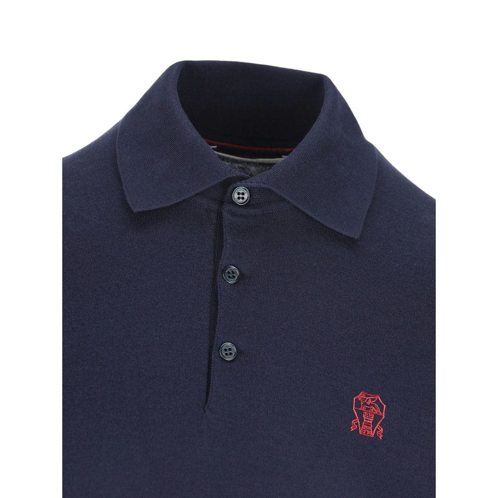 Brunello Cucinelli Brunello Cucinelli BLUE Polo Shirts Size US L / EU 52-54 / 3 - 4 Thumbnail